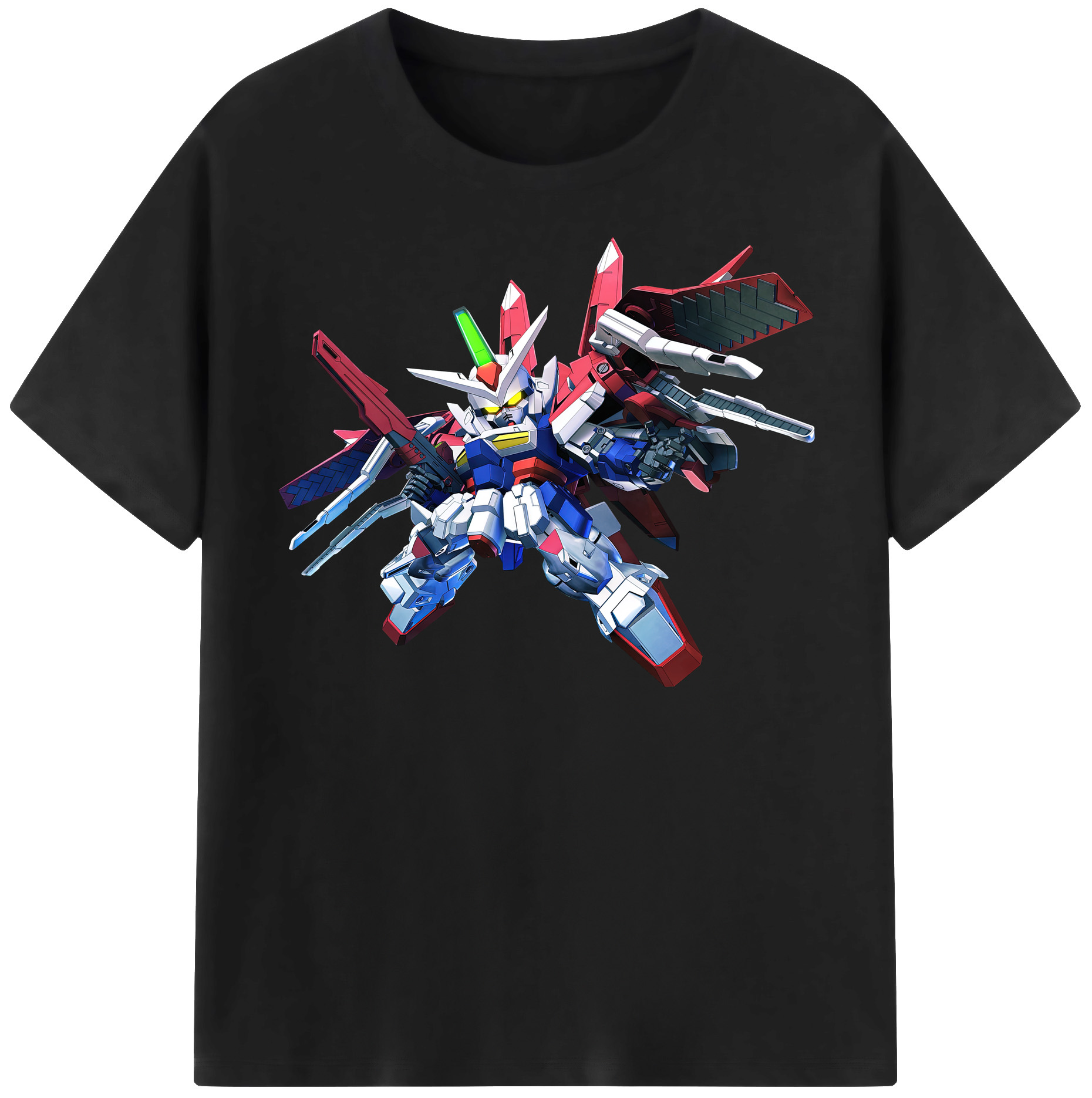 （画像用） 機動戦士ガンダム Mobile Suit Gundam レディースカジュアルプリントTシャツ（綿100％）
