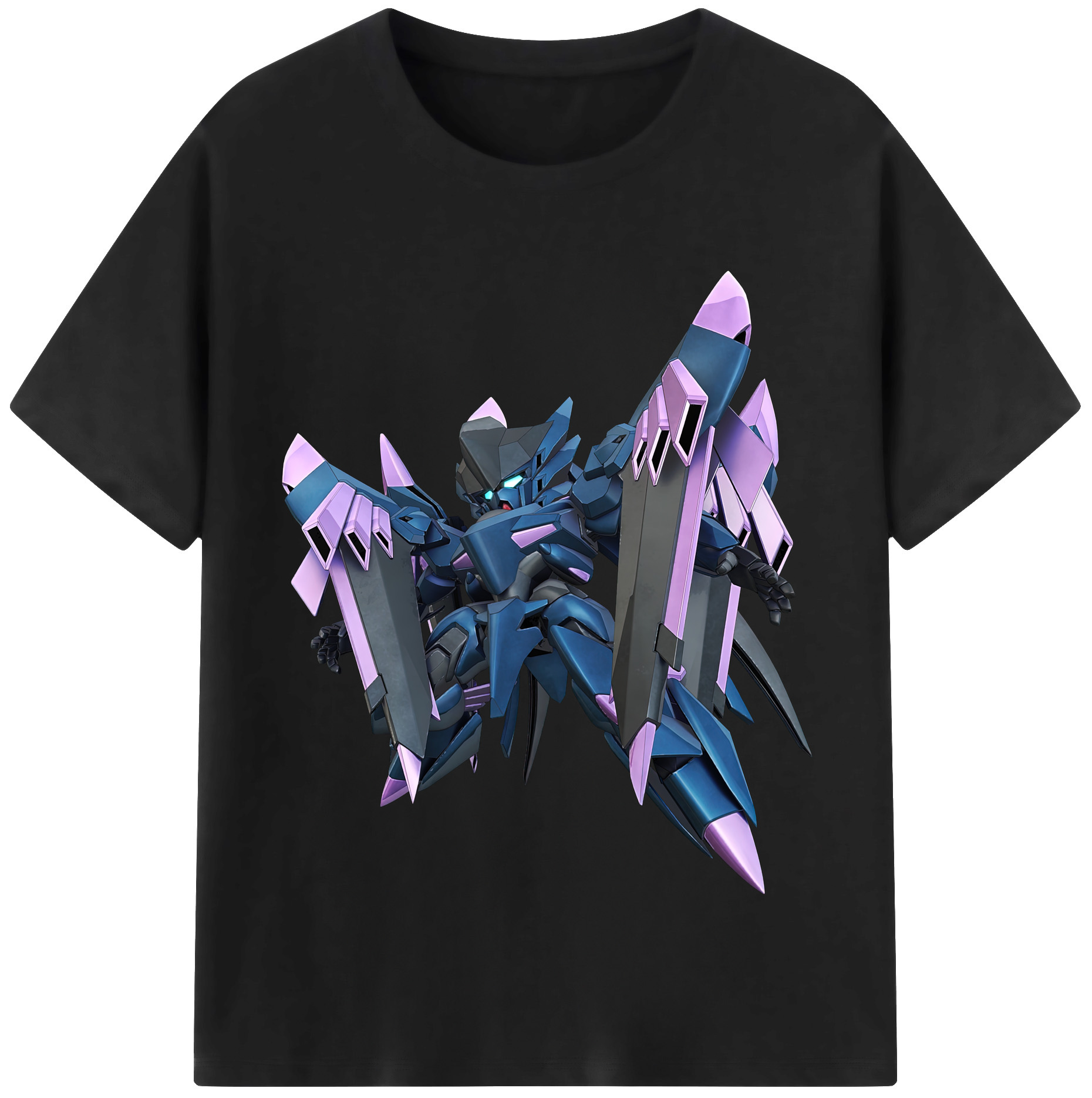 （画像用） 機動戦士ガンダム Mobile Suit Gundam レディースカジュアルプリントTシャツ（綿100％）