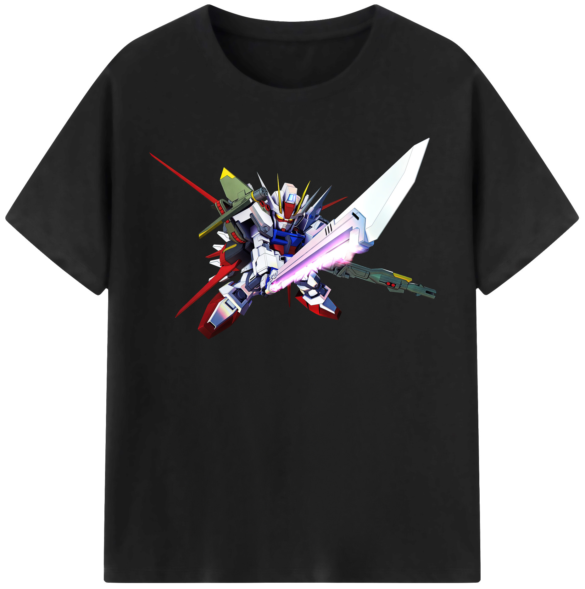 （画像用） 機動戦士ガンダム Mobile Suit Gundam レディースカジュアルプリントTシャツ（綿100％）
