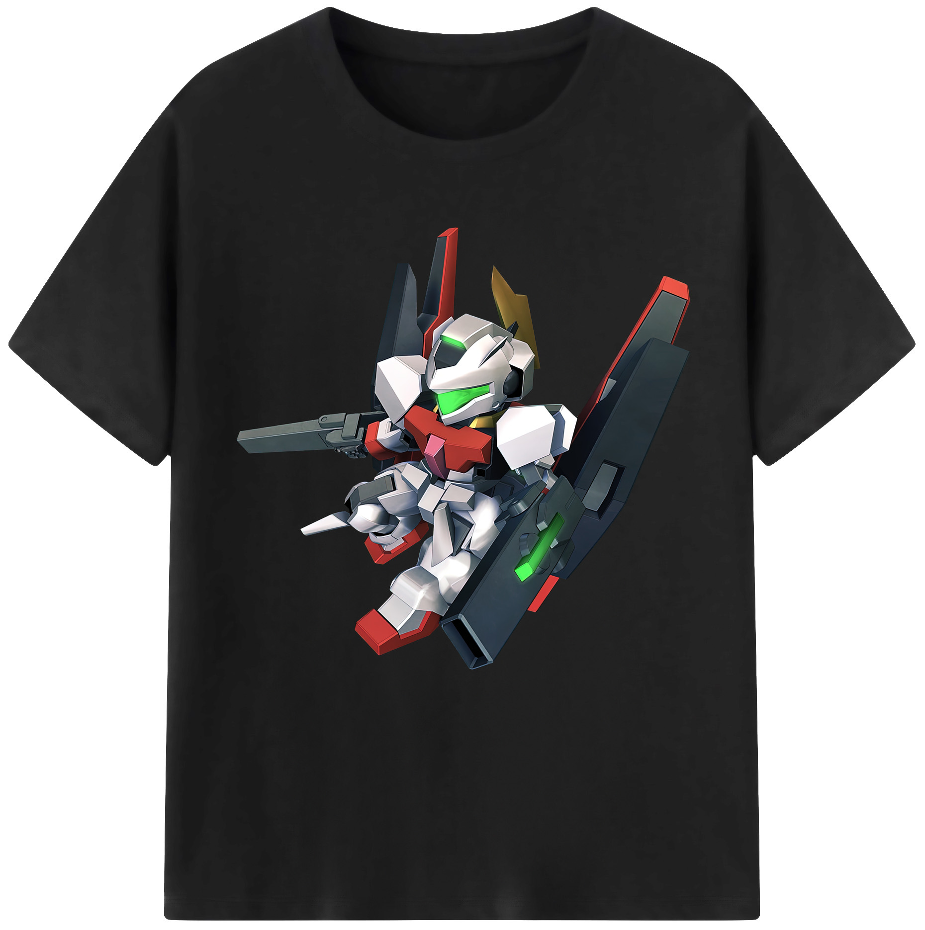 （画像用） 機動戦士ガンダム Mobile Suit Gundam レディースカジュアルプリントTシャツ（綿100％）