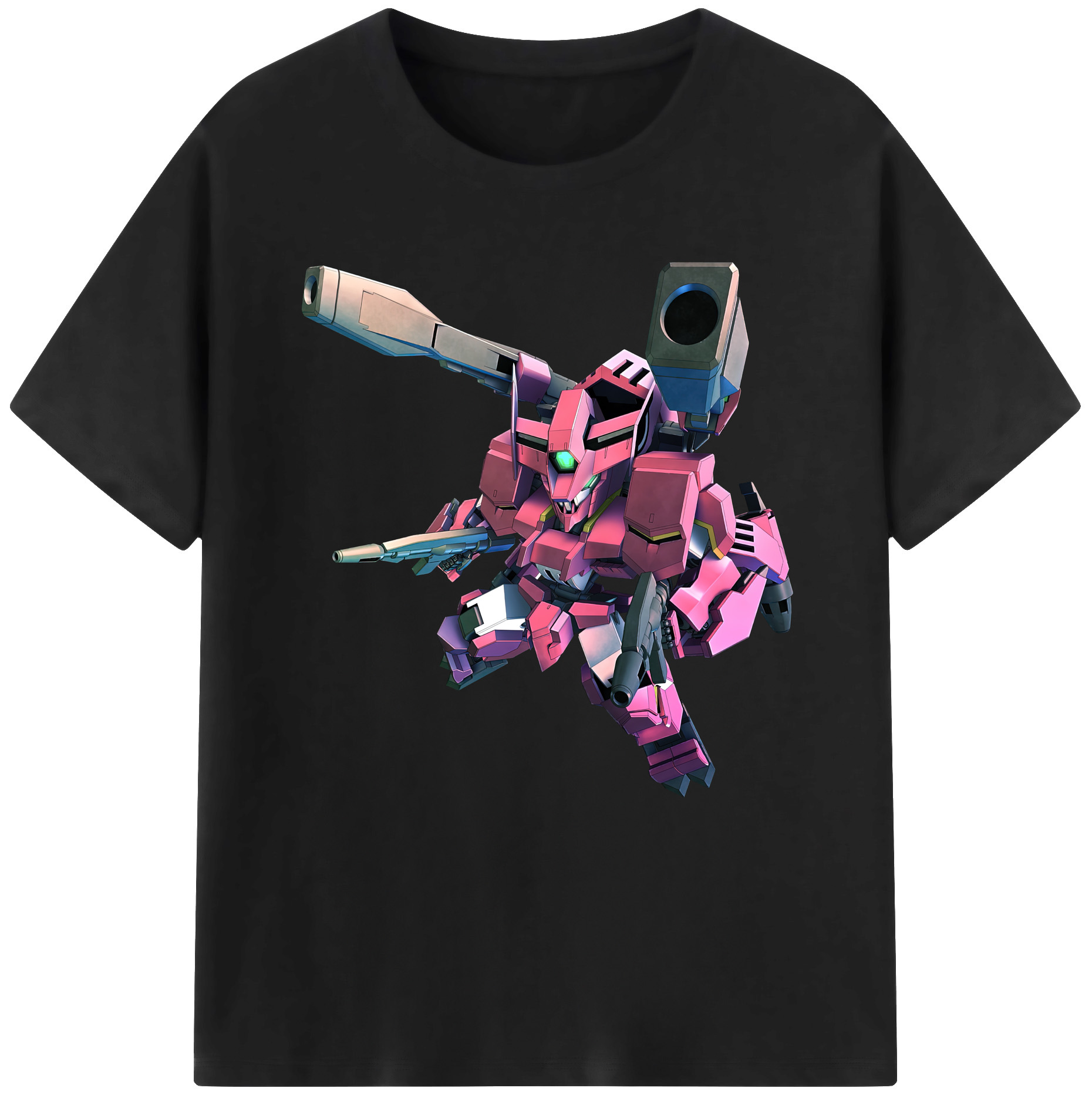 （画像用） 機動戦士ガンダム Mobile Suit Gundam レディースカジュアルプリントTシャツ（綿100％）
