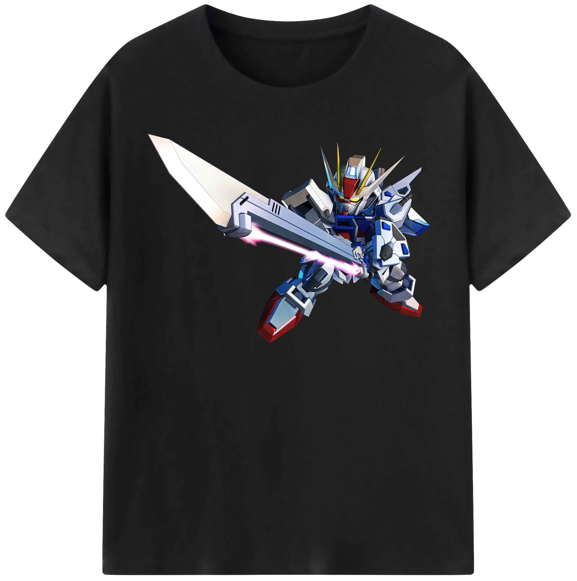 （画像用） 機動戦士ガンダム Mobile Suit Gundam レディースカジュアルプリントTシャツ（綿100％）
