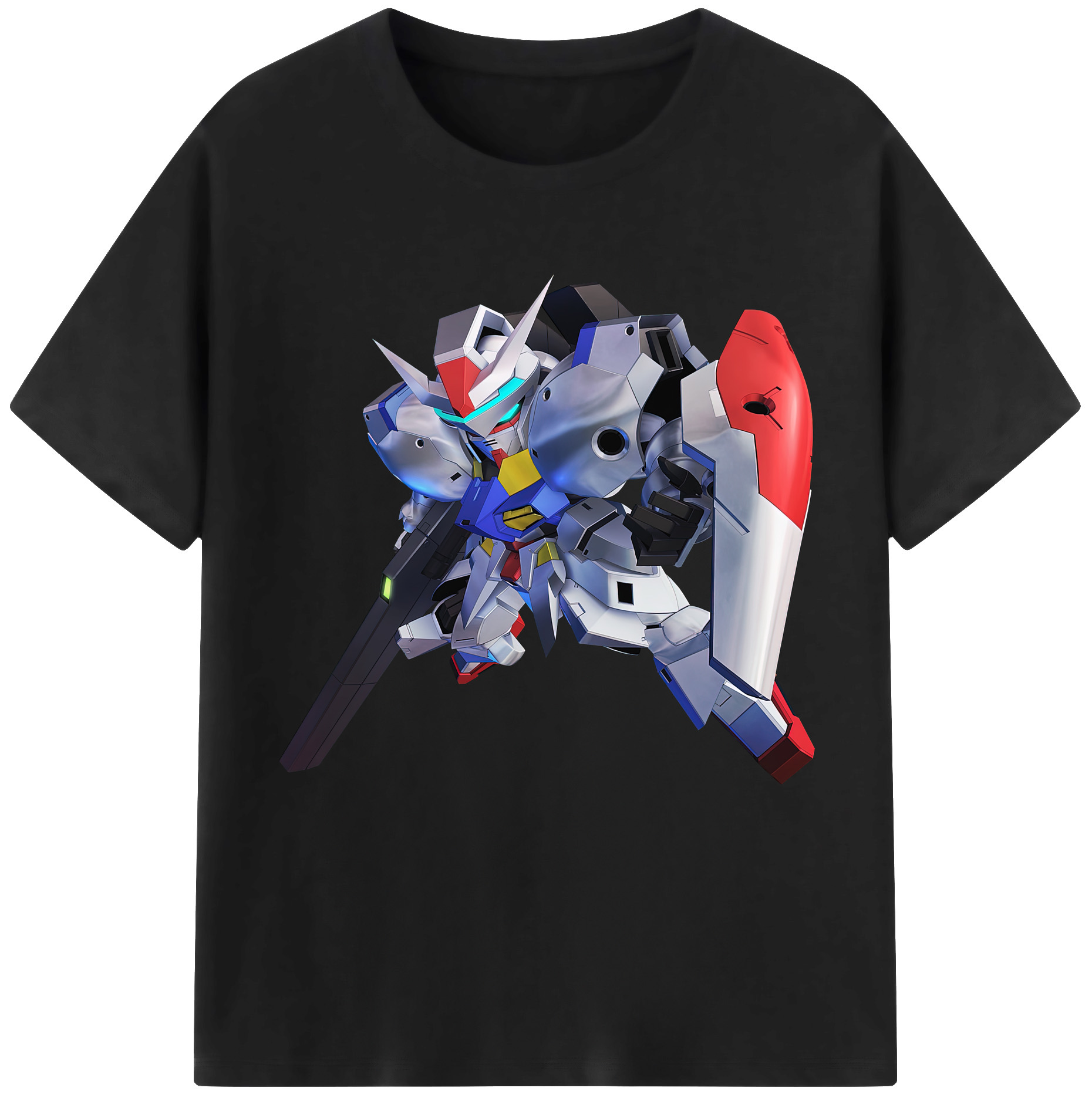 （画像用） 機動戦士ガンダム Mobile Suit Gundam レディースカジュアルプリントTシャツ（綿100％）
