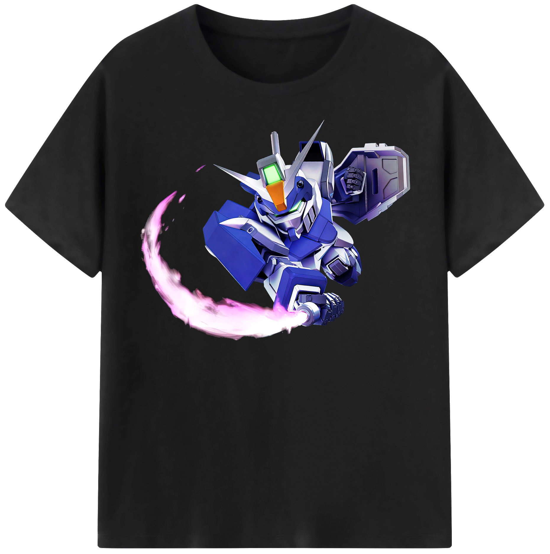 （画像用） 機動戦士ガンダム Mobile Suit Gundam レディースカジュアルプリントTシャツ（綿100％）