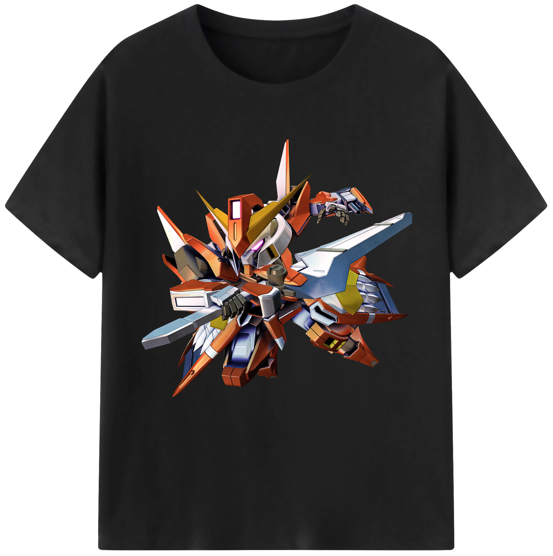 （画像用） 機動戦士ガンダム Mobile Suit Gundam レディースカジュアルプリントTシャツ（綿100％）