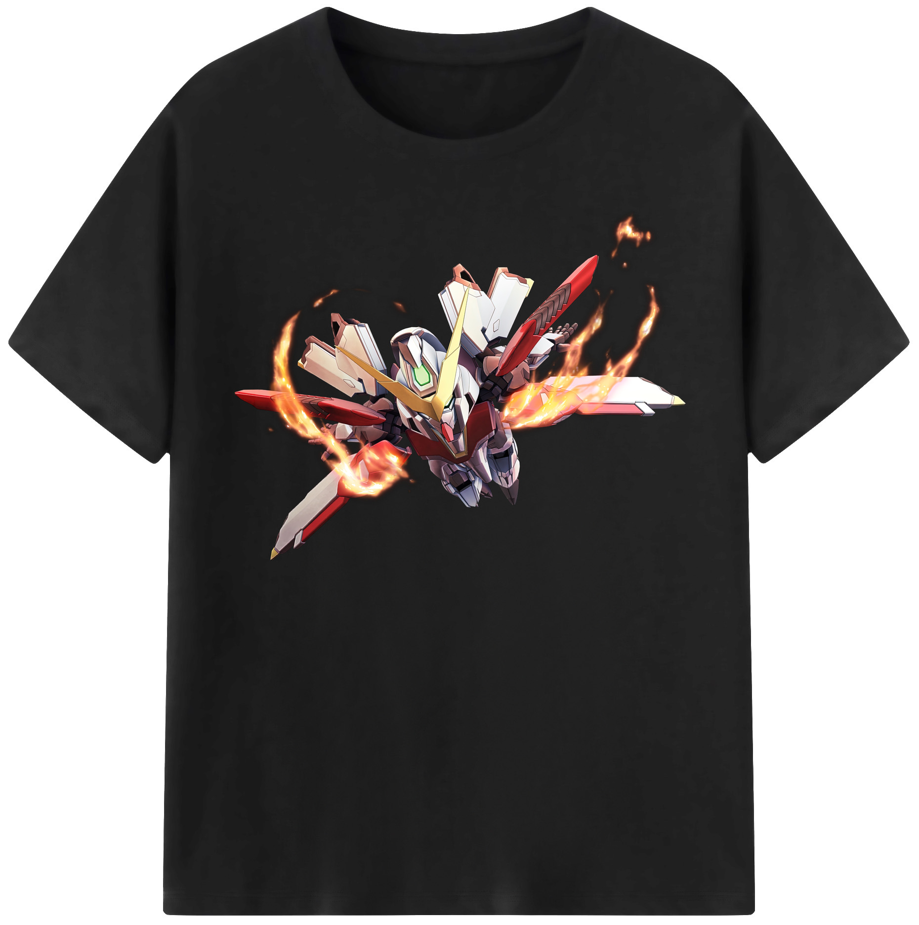 （画像用） 機動戦士ガンダム Mobile Suit Gundam レディースカジュアルプリントTシャツ（綿100％）