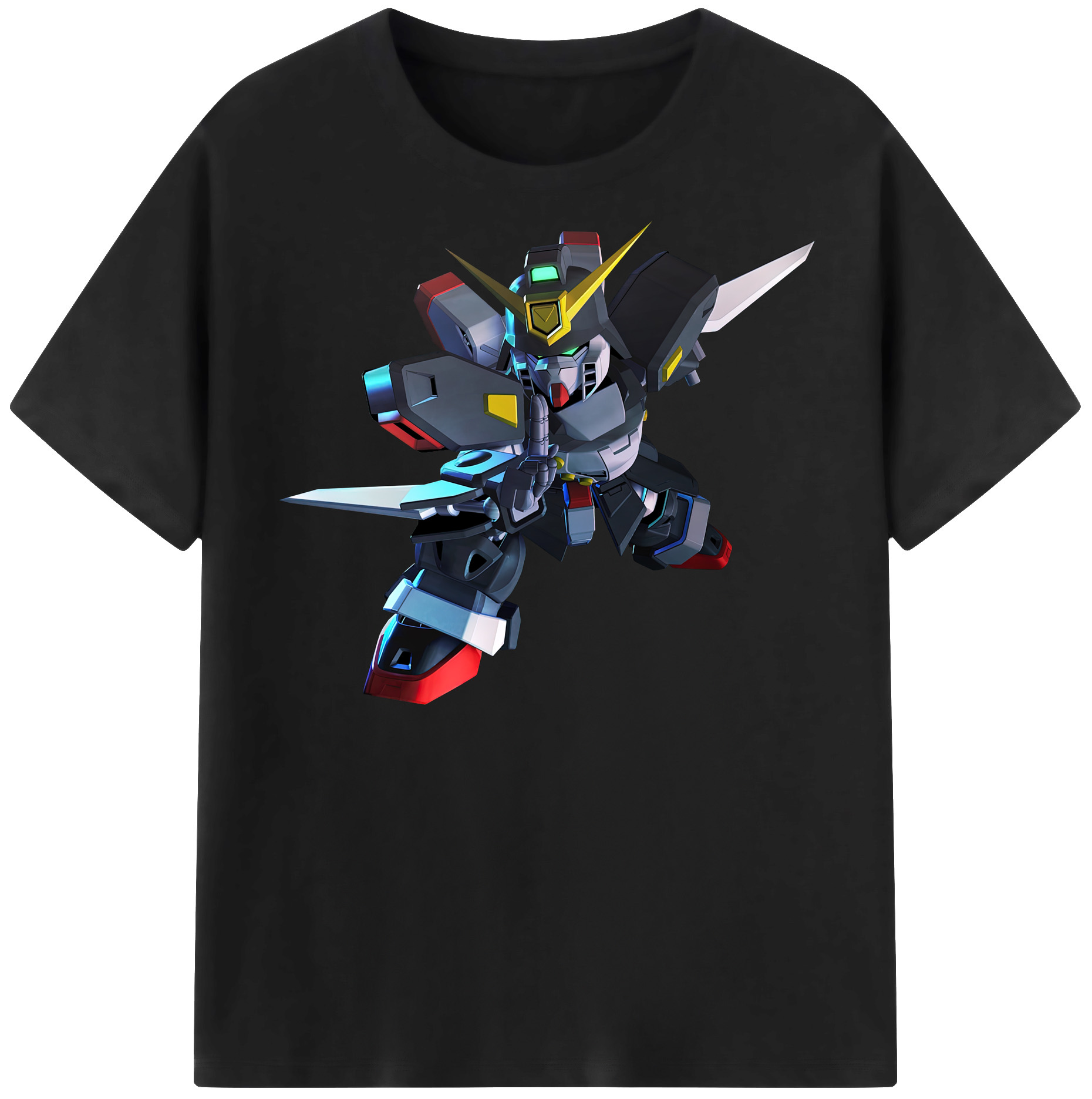 （画像用） 機動戦士ガンダム Mobile Suit Gundam レディースカジュアルプリントTシャツ（綿100％）