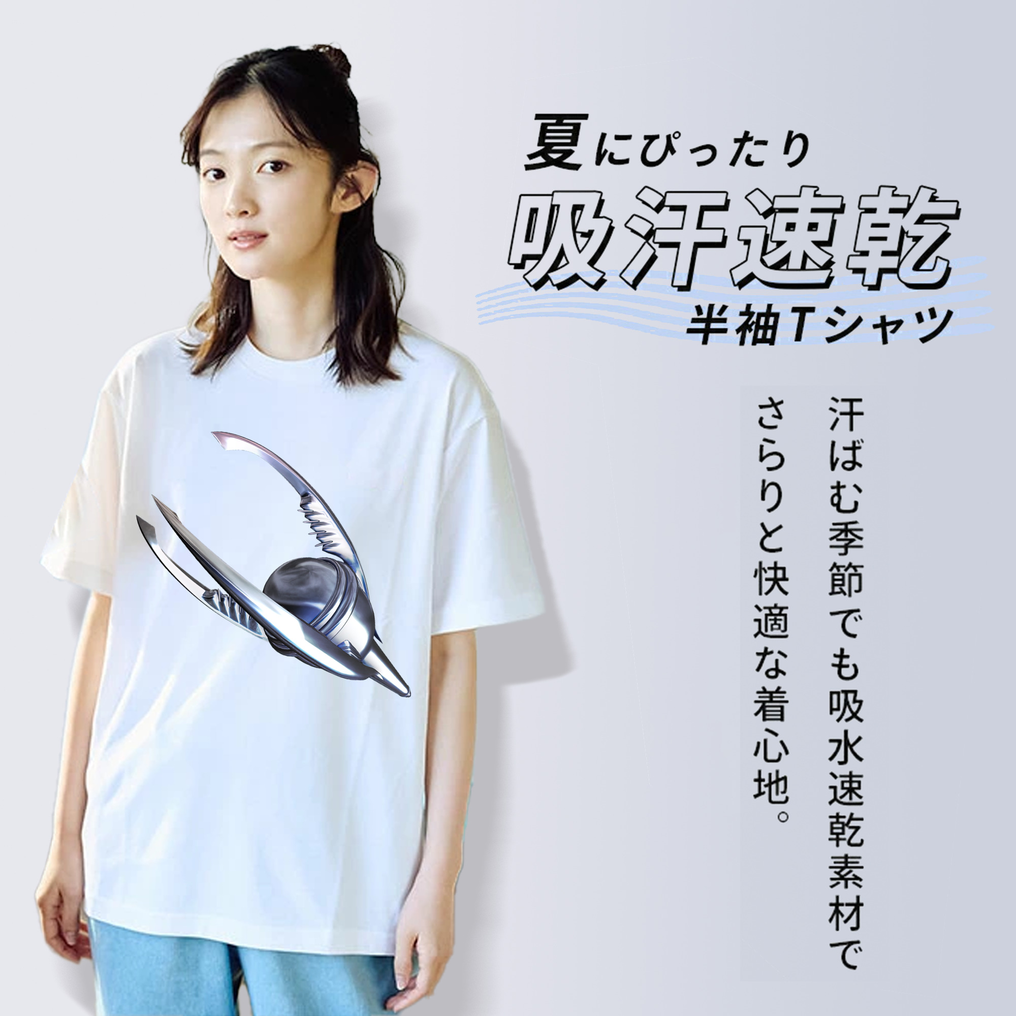 機動戦士ガンダム Mobile Suit Gundam レディースカジュアルプリントTシャツ（綿100％）