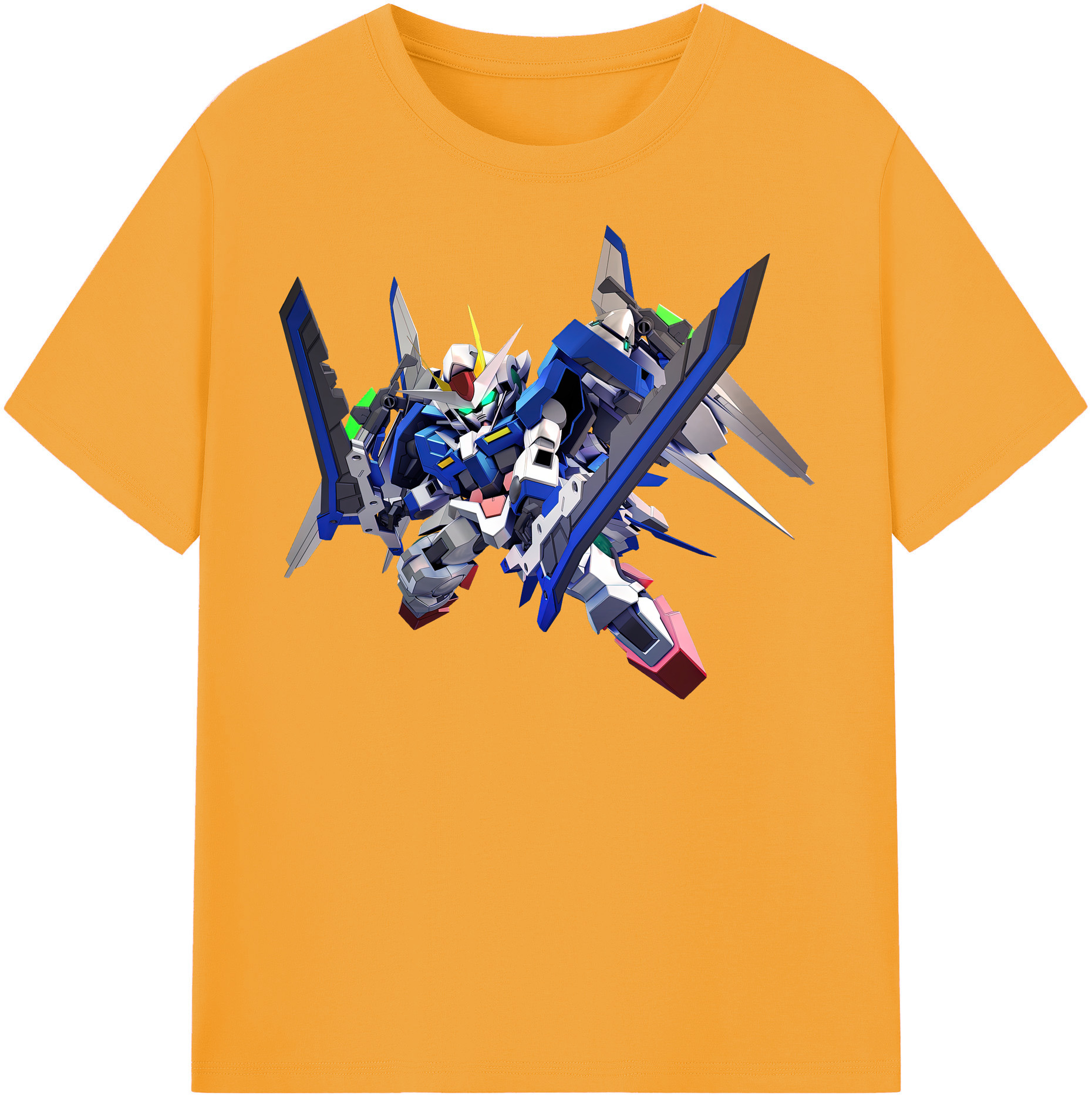 （画像用） 機動戦士ガンダム Mobile Suit Gundam レディースカジュアルプリントTシャツ（綿100％）
