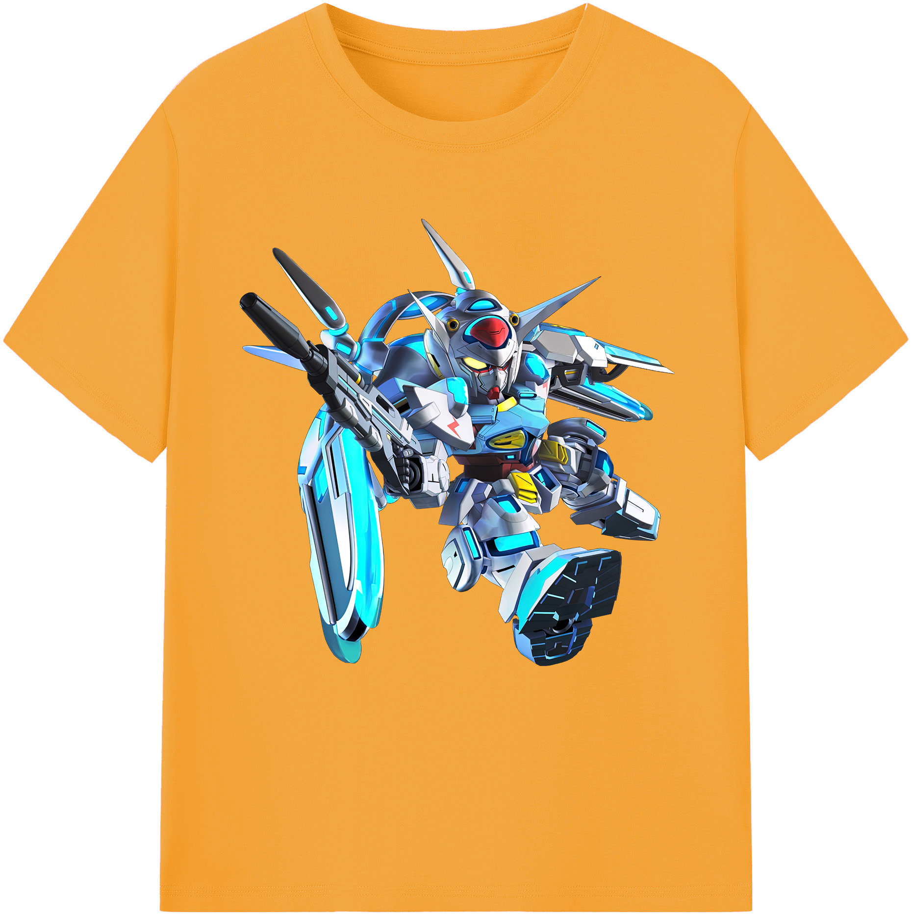 （画像用） 機動戦士ガンダム Mobile Suit Gundam レディースカジュアルプリントTシャツ（綿100％）
