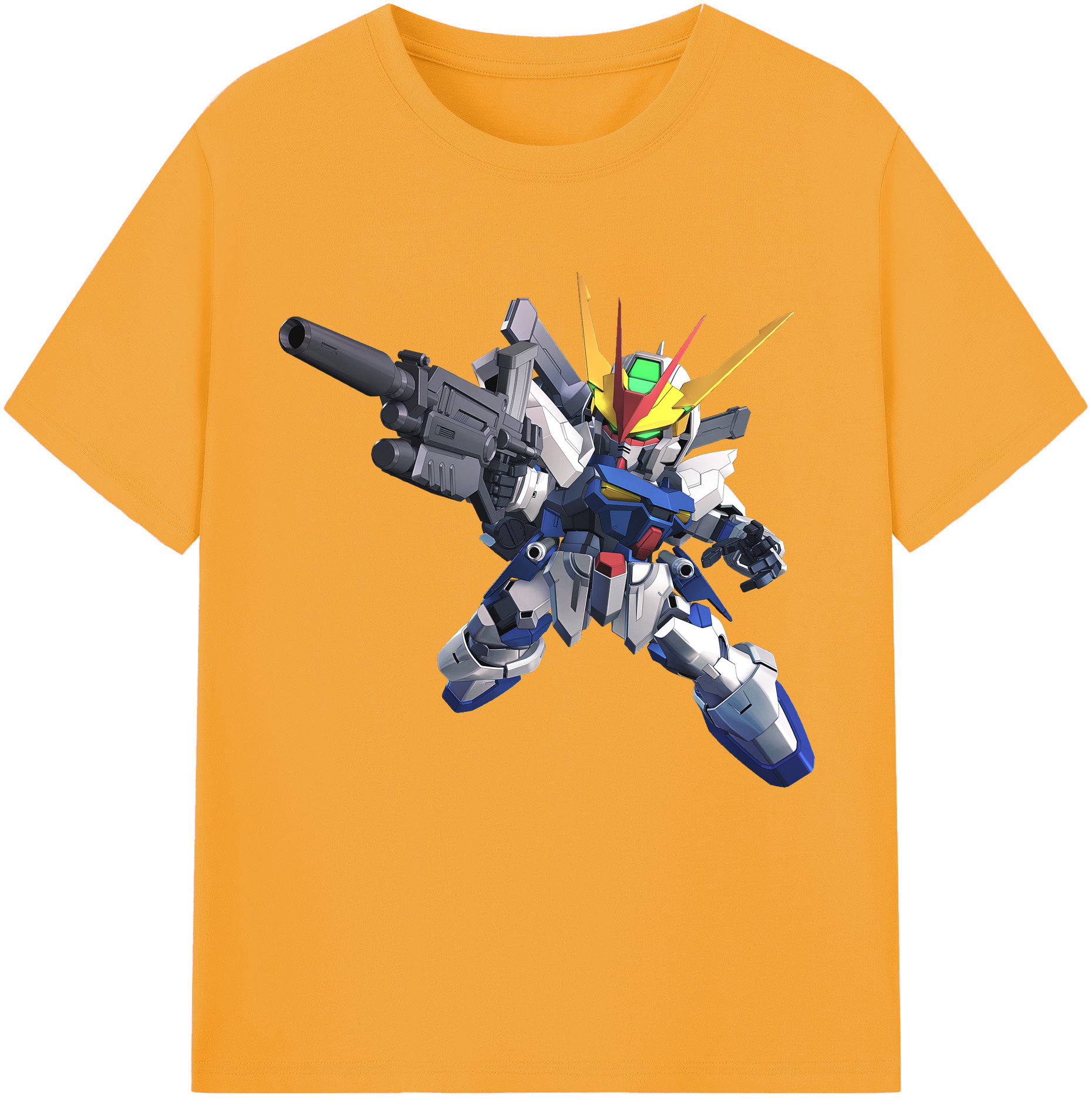 （画像用） 機動戦士ガンダム Mobile Suit Gundam レディースカジュアルプリントTシャツ（綿100％）