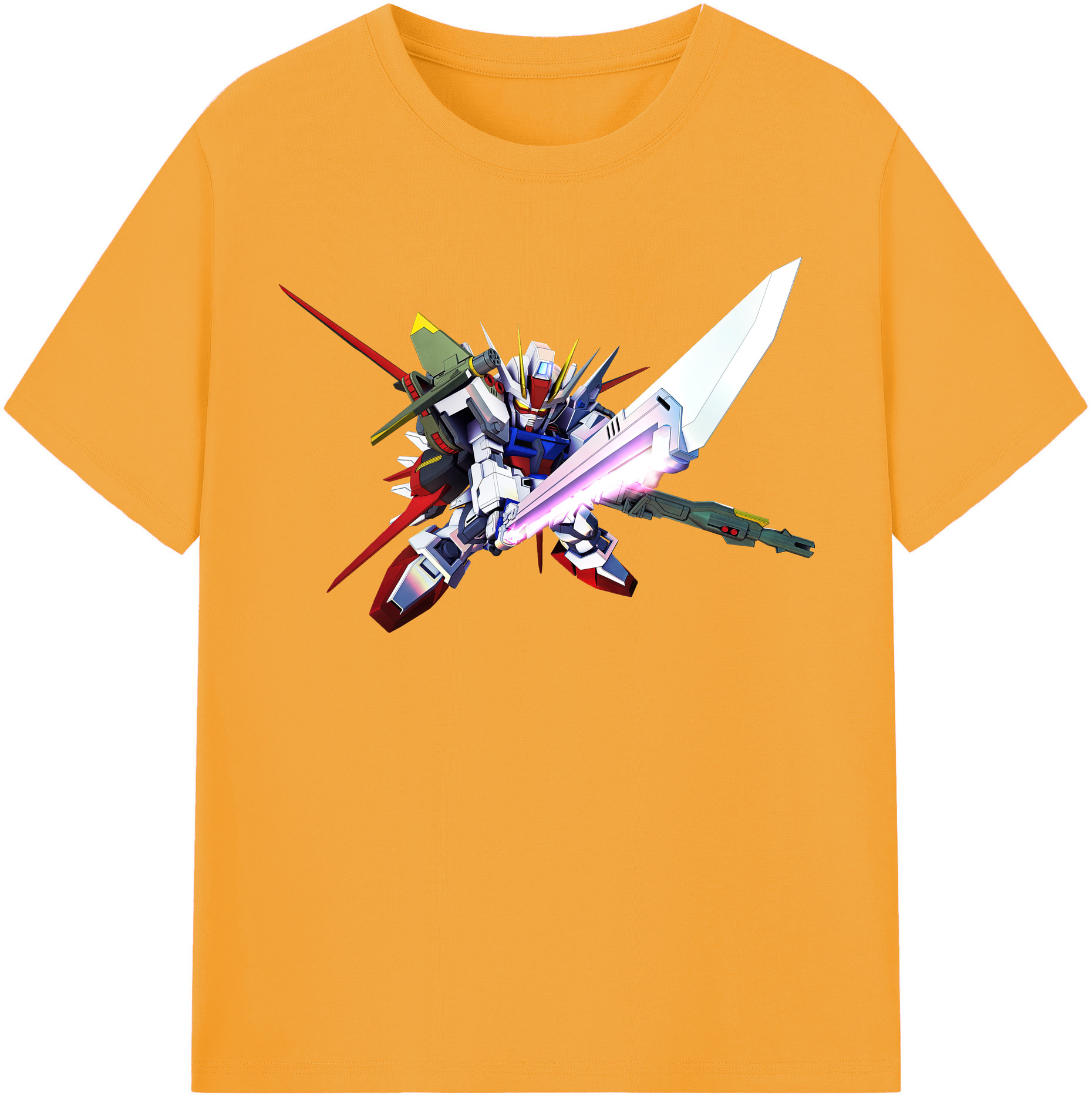 （画像用） 機動戦士ガンダム Mobile Suit Gundam レディースカジュアルプリントTシャツ（綿100％）