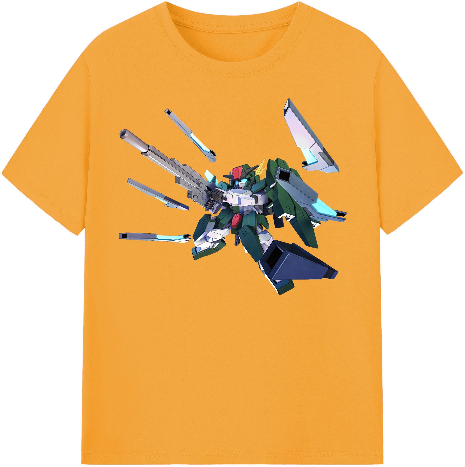 （画像用） 機動戦士ガンダム Mobile Suit Gundam レディースカジュアルプリントTシャツ（綿100％）