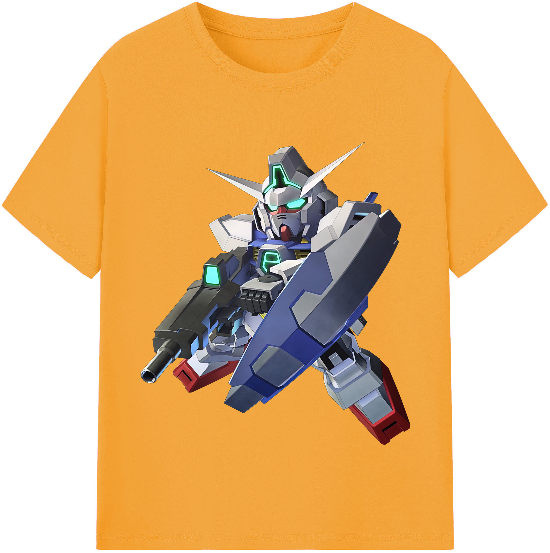 （画像用） 機動戦士ガンダム Mobile Suit Gundam レディースカジュアルプリントTシャツ（綿100％）