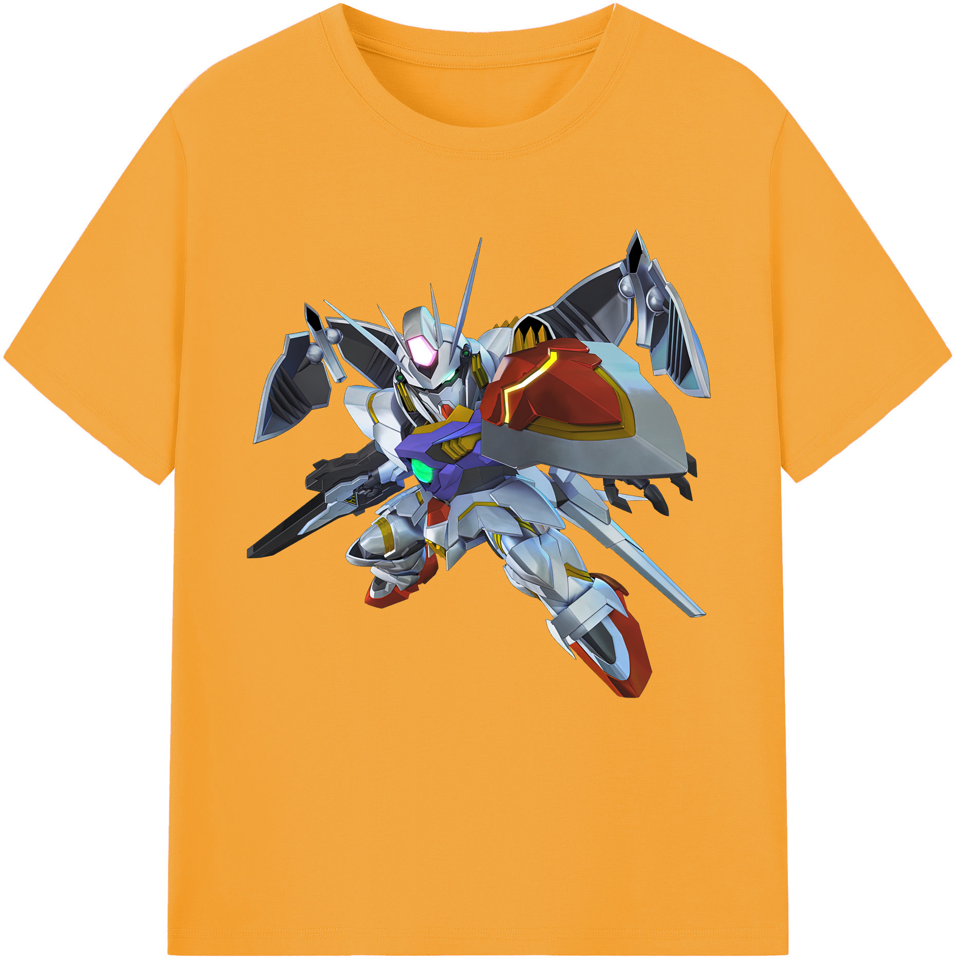 （画像用） 機動戦士ガンダム Mobile Suit Gundam レディースカジュアルプリントTシャツ（綿100％）
