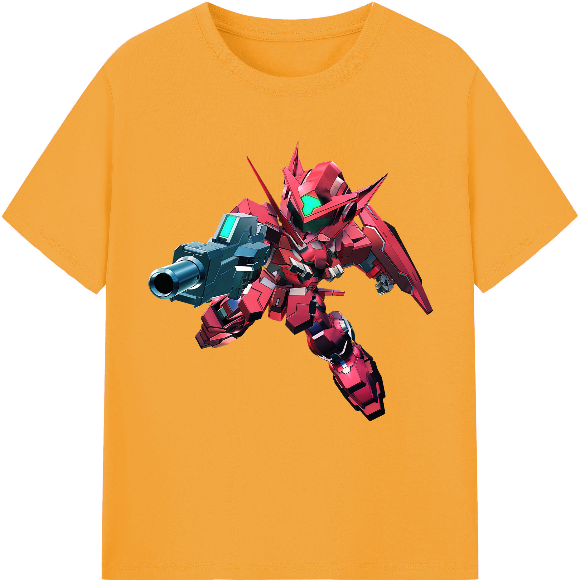 （画像用） 機動戦士ガンダム Mobile Suit Gundam レディースカジュアルプリントTシャツ（綿100％）
