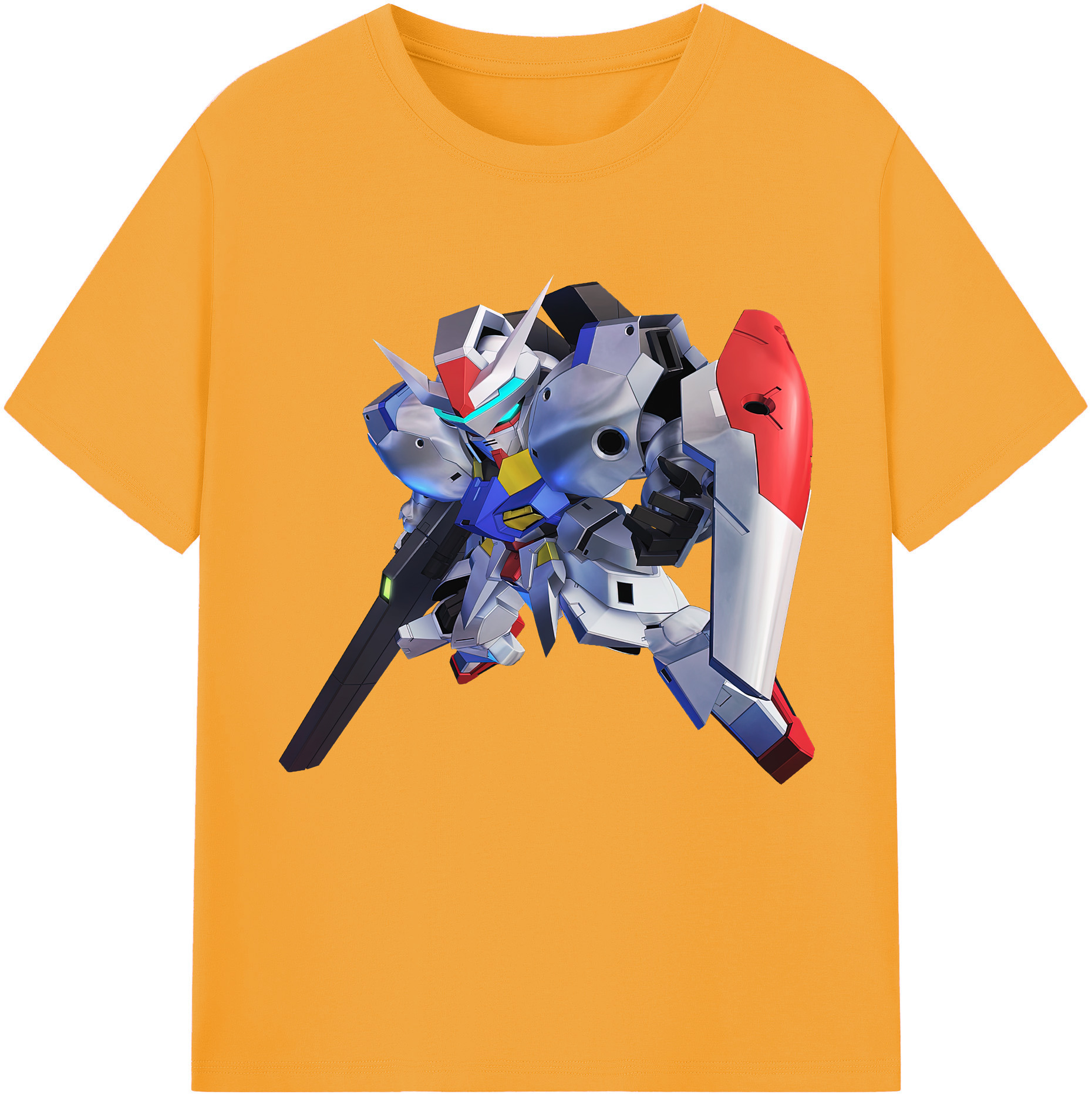 （画像用） 機動戦士ガンダム Mobile Suit Gundam レディースカジュアルプリントTシャツ（綿100％）