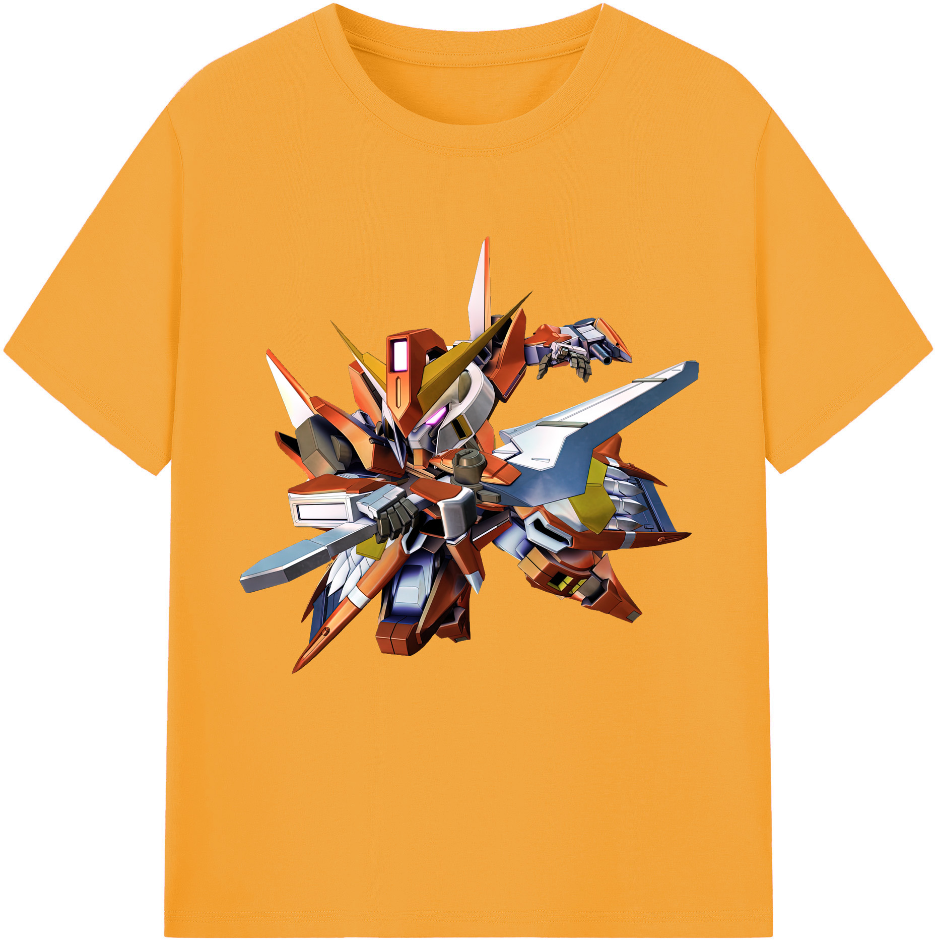（画像用） 機動戦士ガンダム Mobile Suit Gundam レディースカジュアルプリントTシャツ（綿100％）