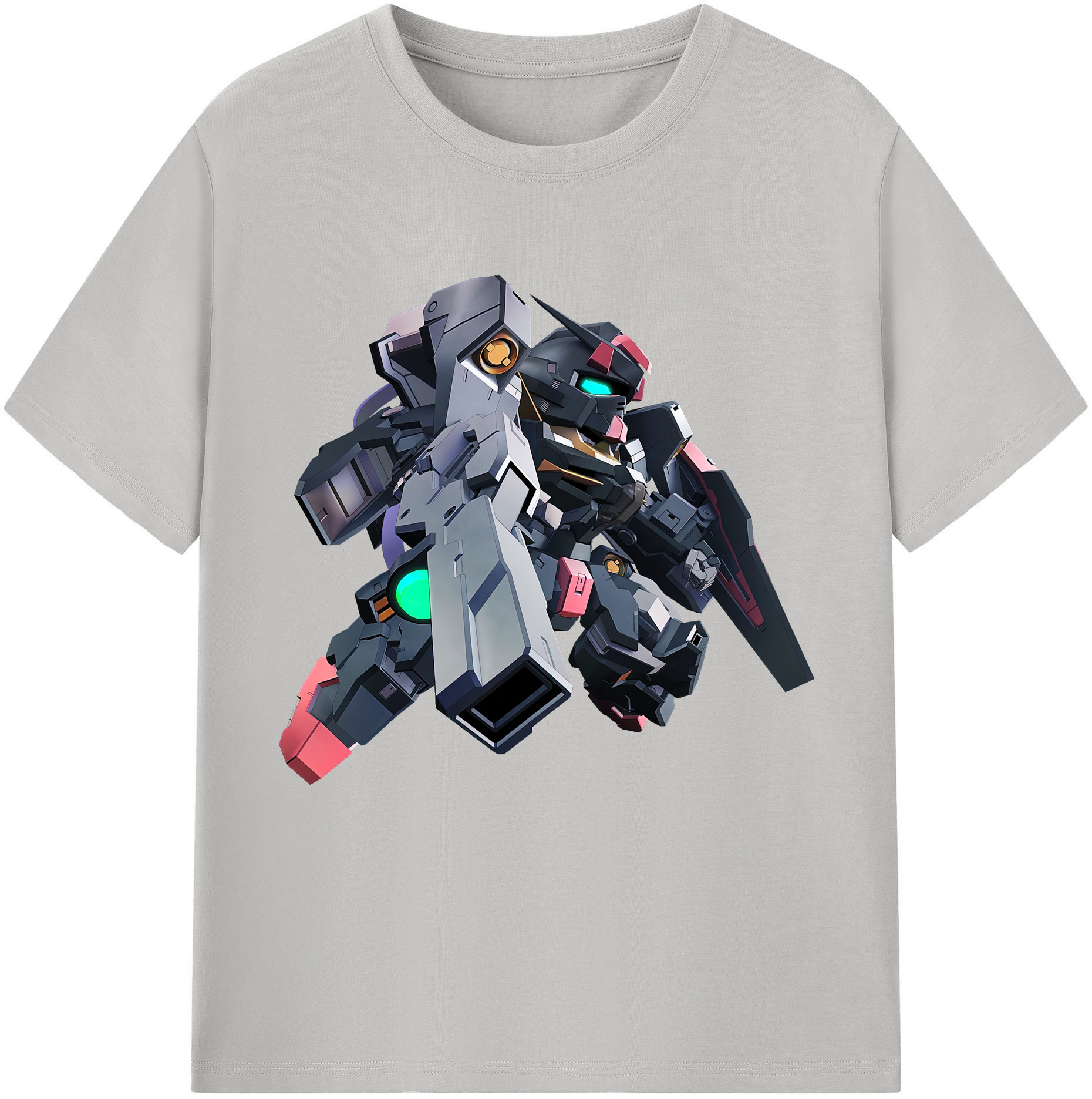 （画像用） 機動戦士ガンダム Mobile Suit Gundam レディースカジュアルプリントTシャツ（綿100％）