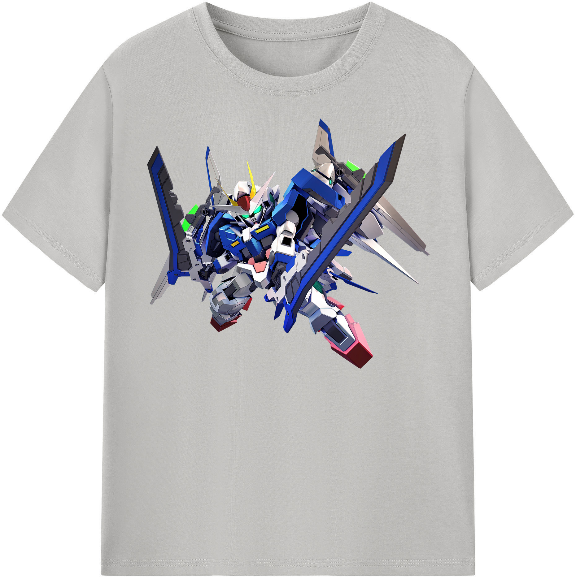 （画像用） 機動戦士ガンダム Mobile Suit Gundam レディースカジュアルプリントTシャツ（綿100％）