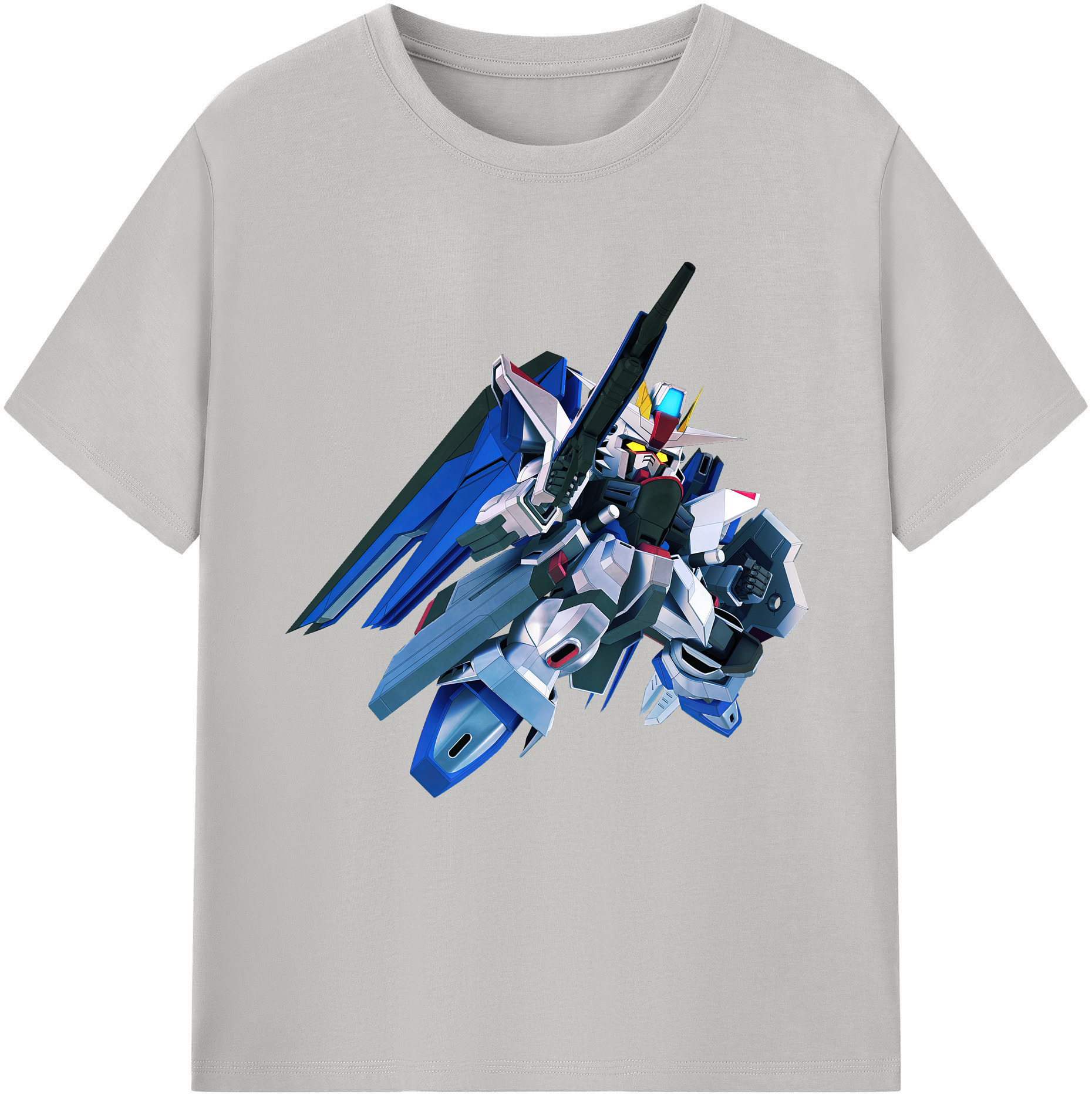（画像用） 機動戦士ガンダム Mobile Suit Gundam レディースカジュアルプリントTシャツ（綿100％）