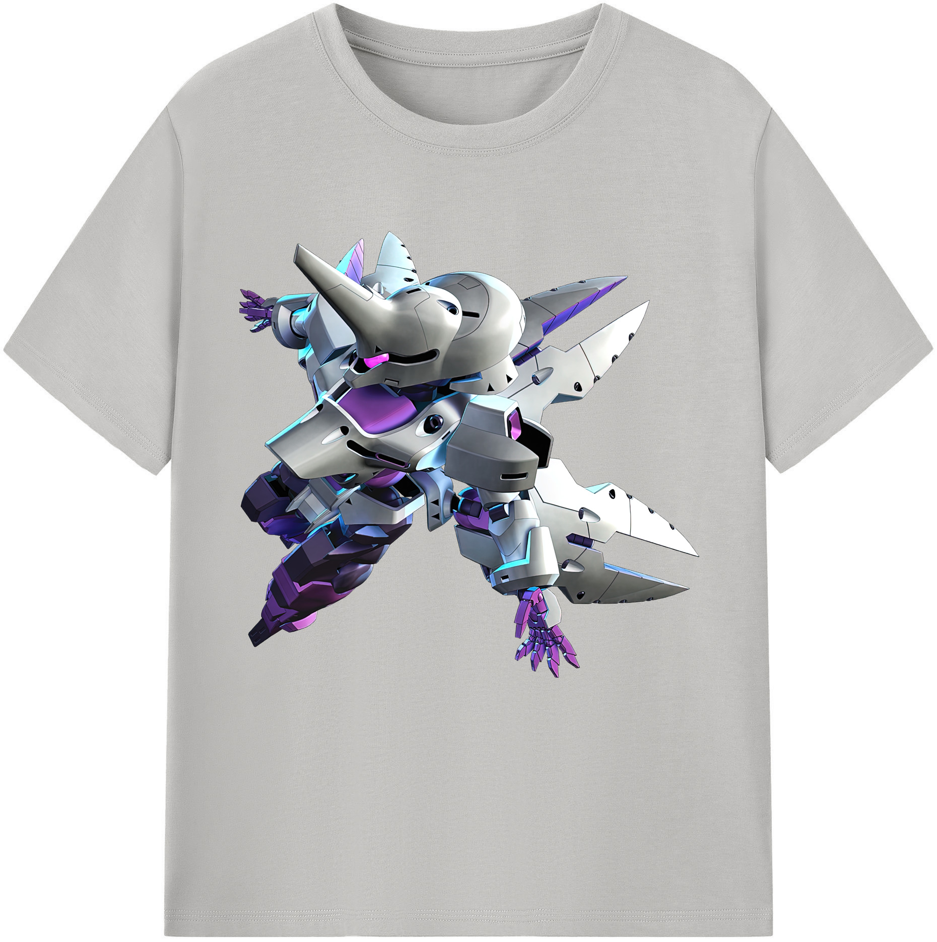 （画像用） 機動戦士ガンダム Mobile Suit Gundam レディースカジュアルプリントTシャツ（綿100％）