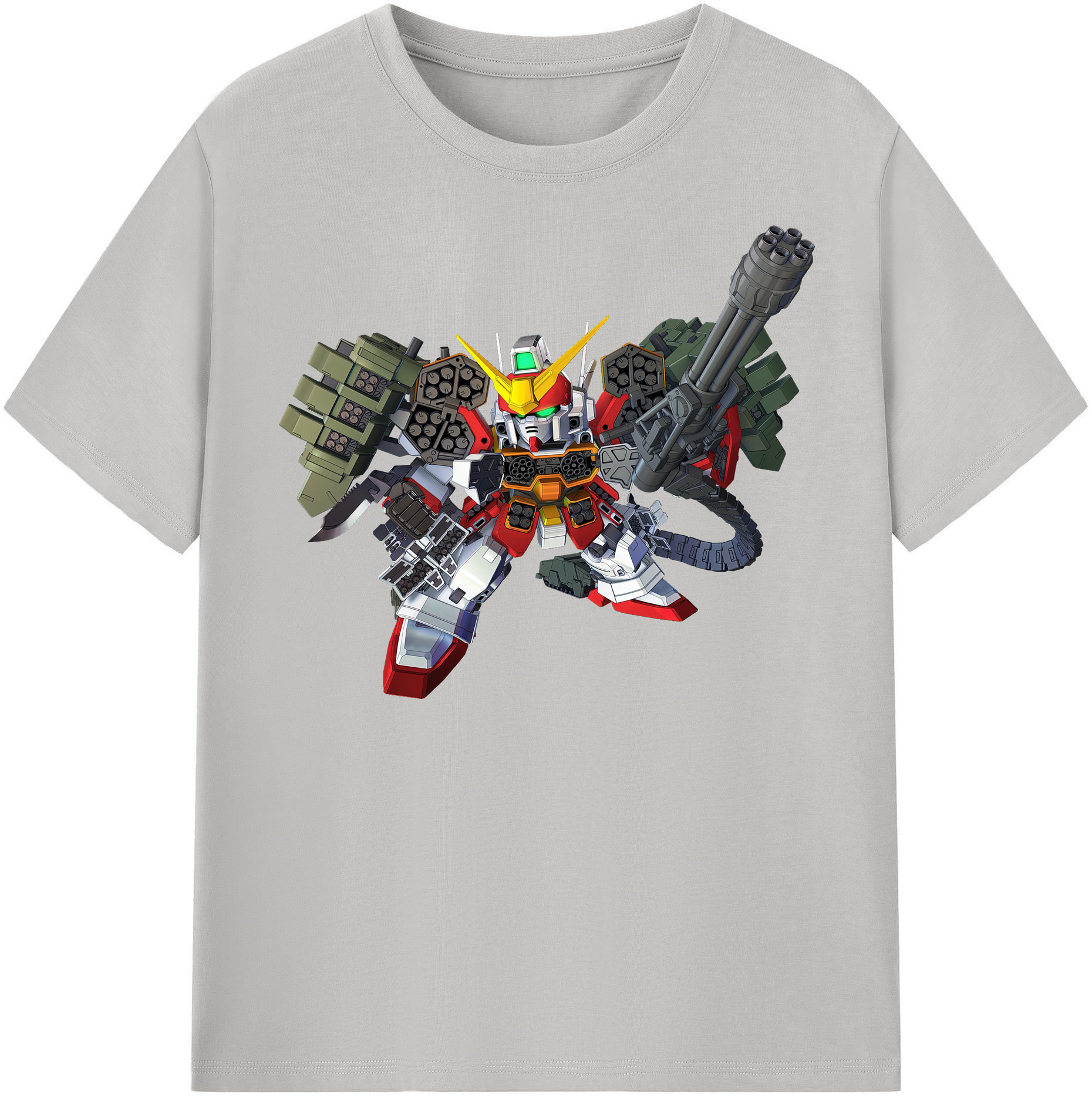 （画像用） 機動戦士ガンダム Mobile Suit Gundam レディースカジュアルプリントTシャツ（綿100％）