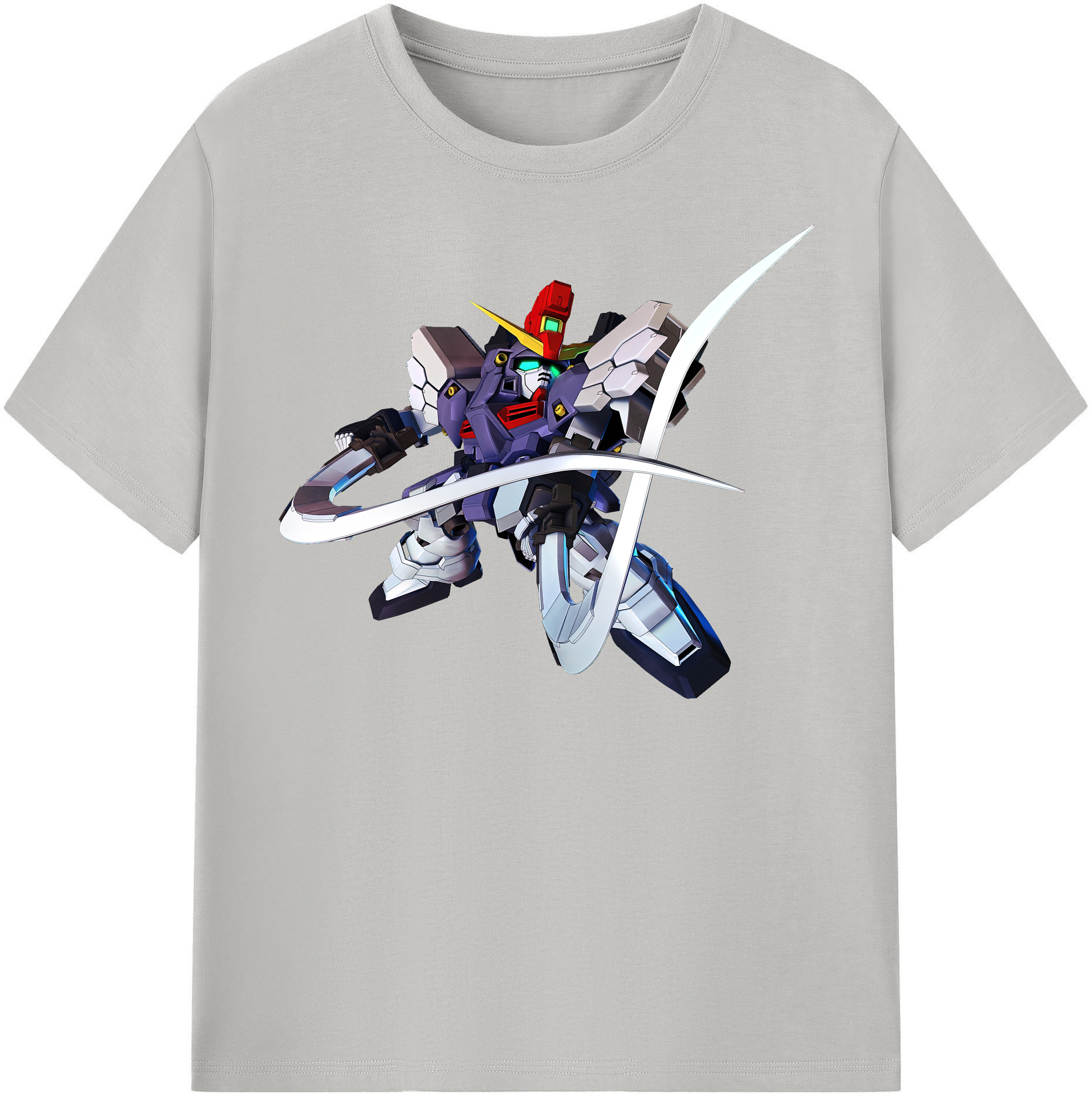 （画像用） 機動戦士ガンダム Mobile Suit Gundam レディースカジュアルプリントTシャツ（綿100％）
