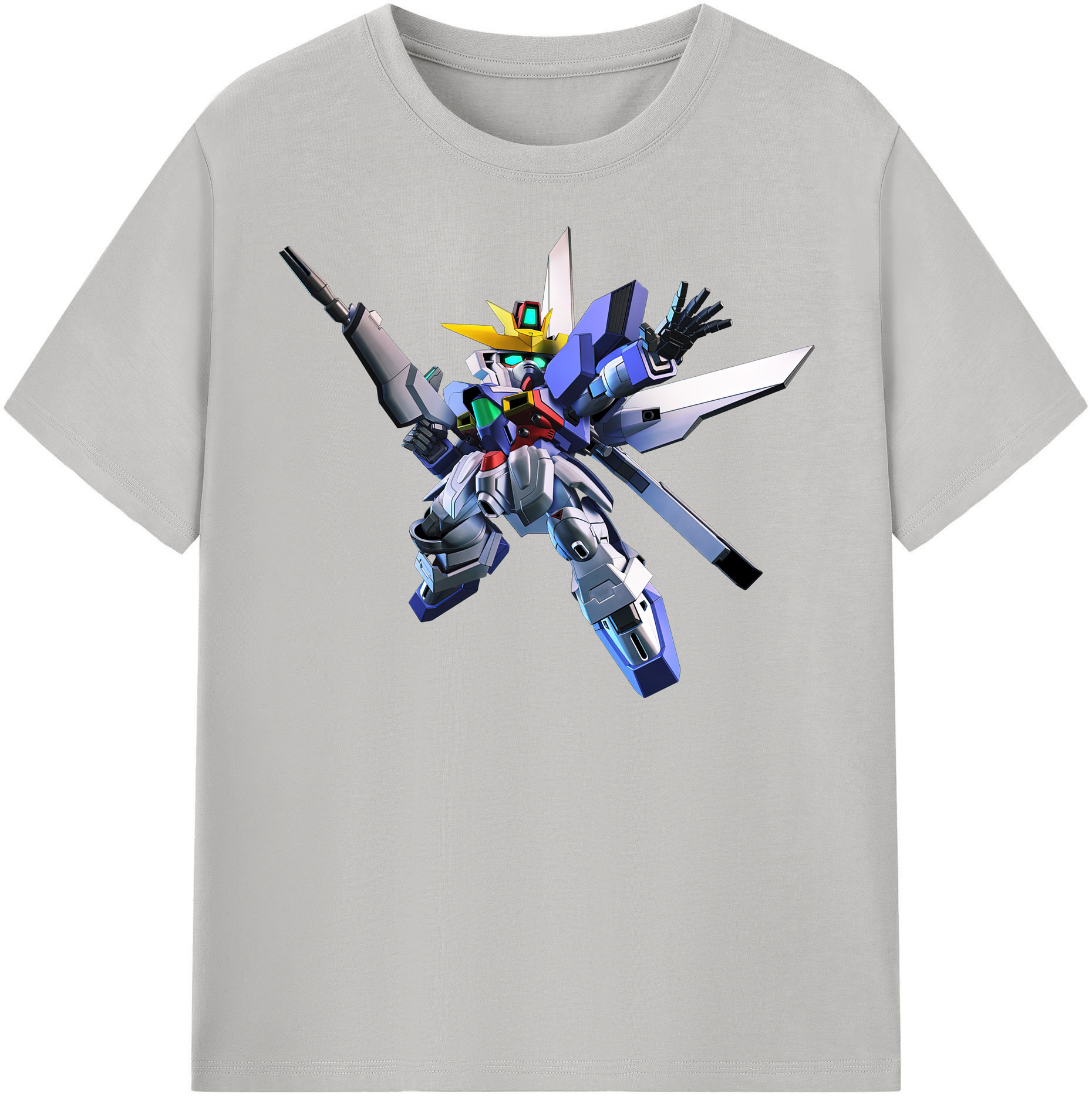 （画像用） 機動戦士ガンダム Mobile Suit Gundam レディースカジュアルプリントTシャツ（綿100％）