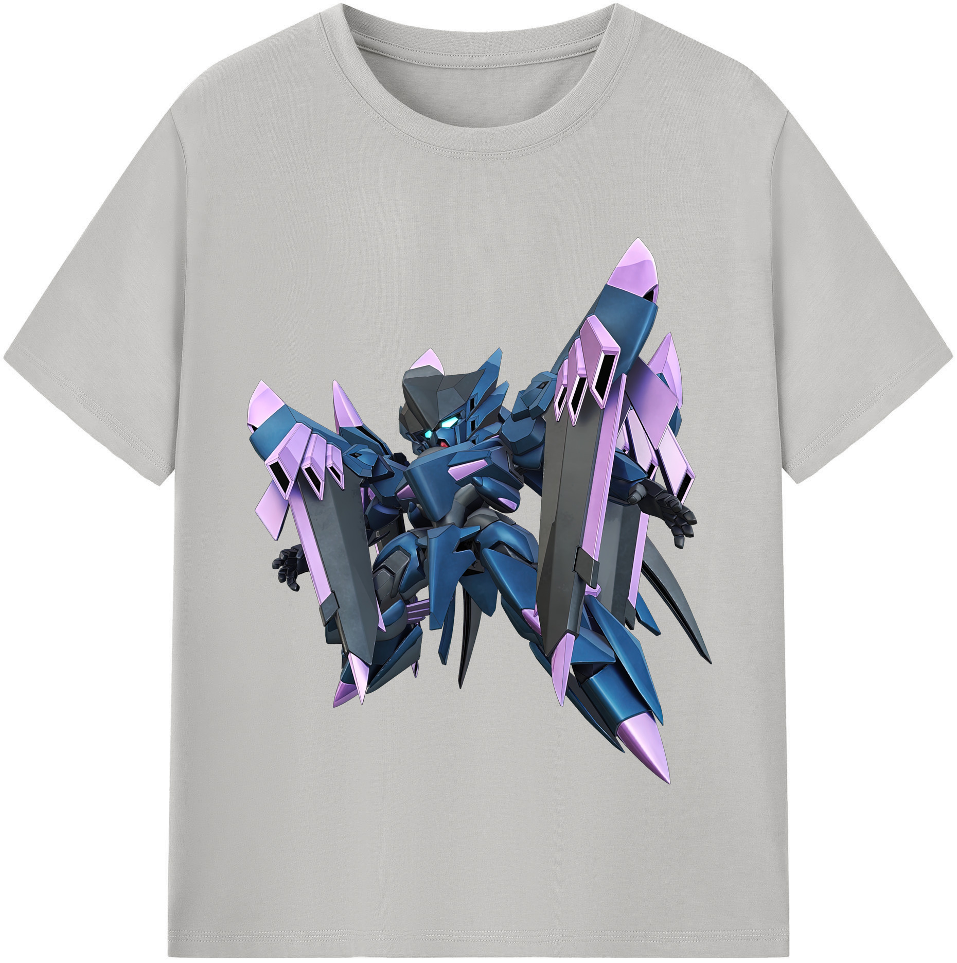 （画像用） 機動戦士ガンダム Mobile Suit Gundam レディースカジュアルプリントTシャツ（綿100％）