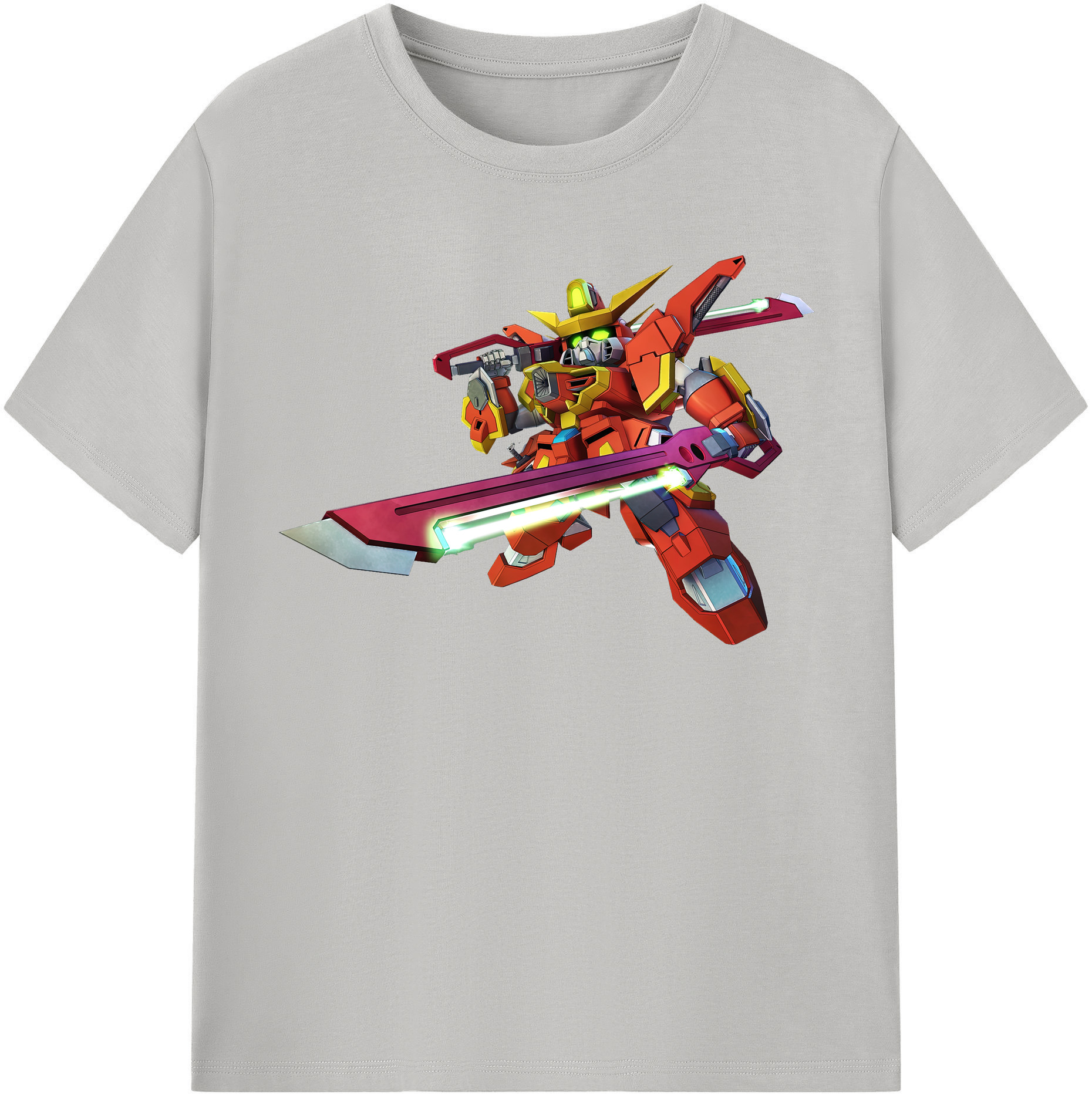 （画像用） 機動戦士ガンダム Mobile Suit Gundam レディースカジュアルプリントTシャツ（綿100％）