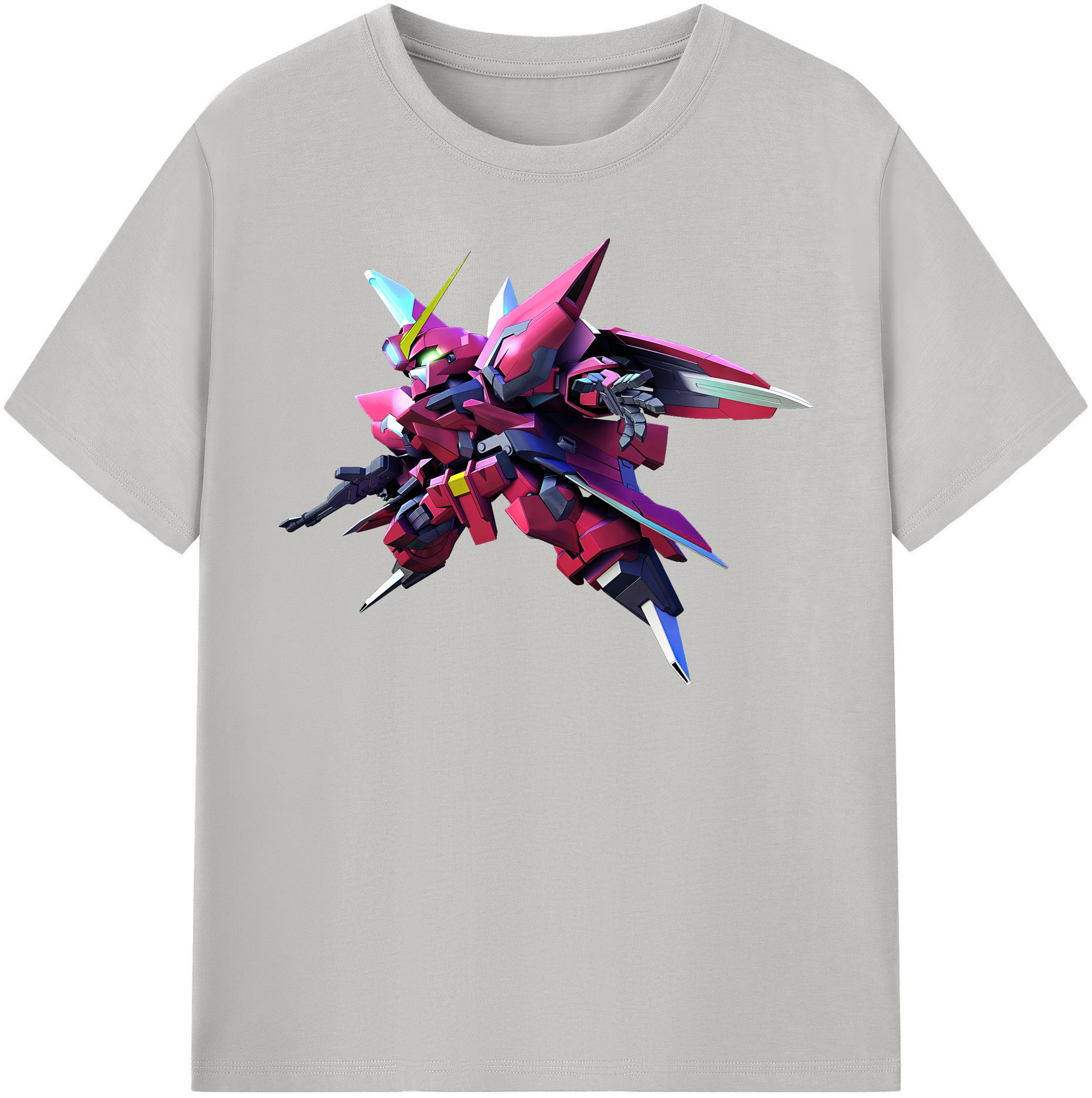 （画像用） 機動戦士ガンダム Mobile Suit Gundam レディースカジュアルプリントTシャツ（綿100％）