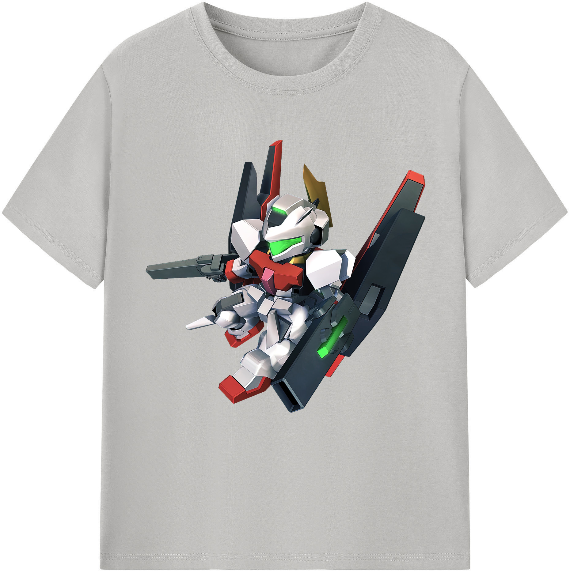 （画像用） 機動戦士ガンダム Mobile Suit Gundam レディースカジュアルプリントTシャツ（綿100％）