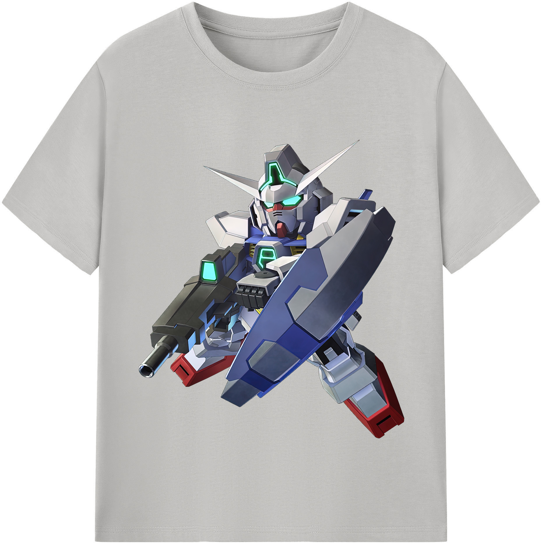 （画像用） 機動戦士ガンダム Mobile Suit Gundam レディースカジュアルプリントTシャツ（綿100％）