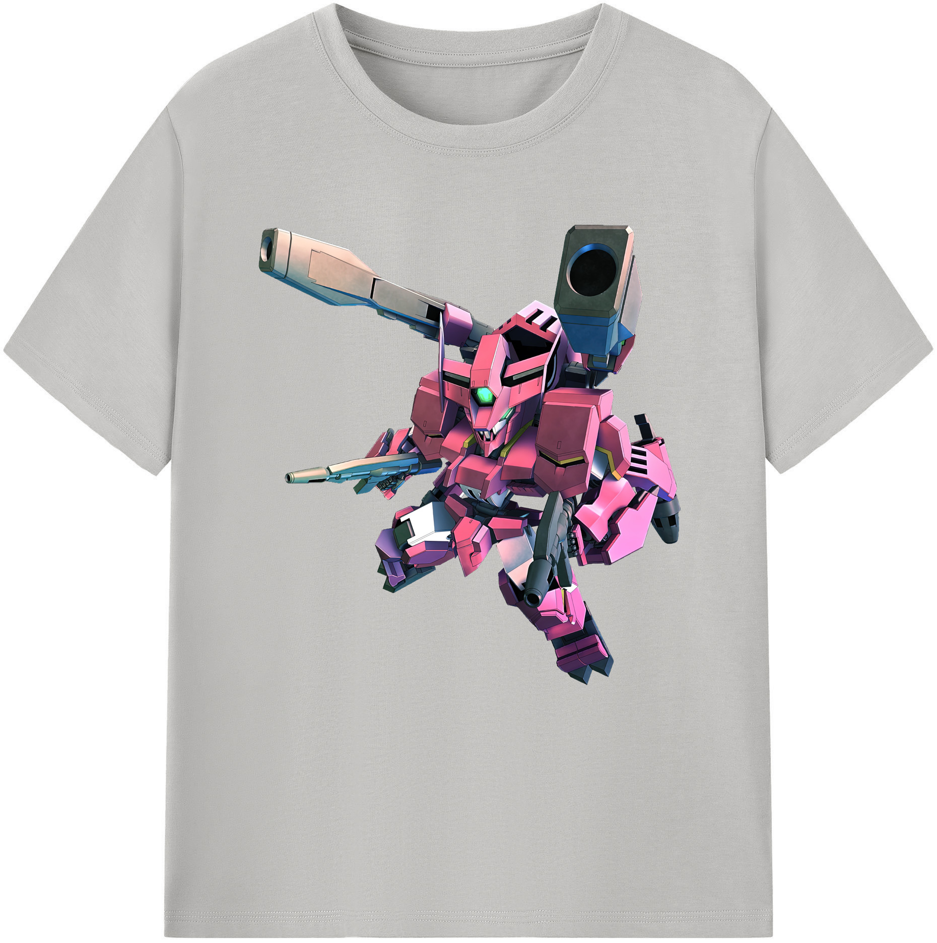 （画像用） 機動戦士ガンダム Mobile Suit Gundam レディースカジュアルプリントTシャツ（綿100％）