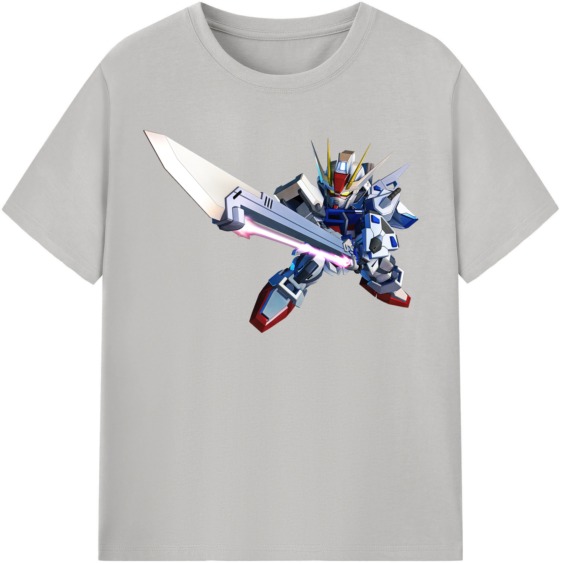 （画像用） 機動戦士ガンダム Mobile Suit Gundam レディースカジュアルプリントTシャツ（綿100％）