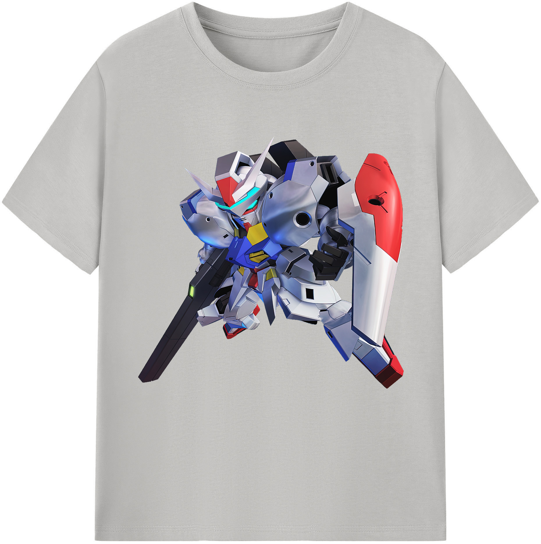 （画像用） 機動戦士ガンダム Mobile Suit Gundam レディースカジュアルプリントTシャツ（綿100％）