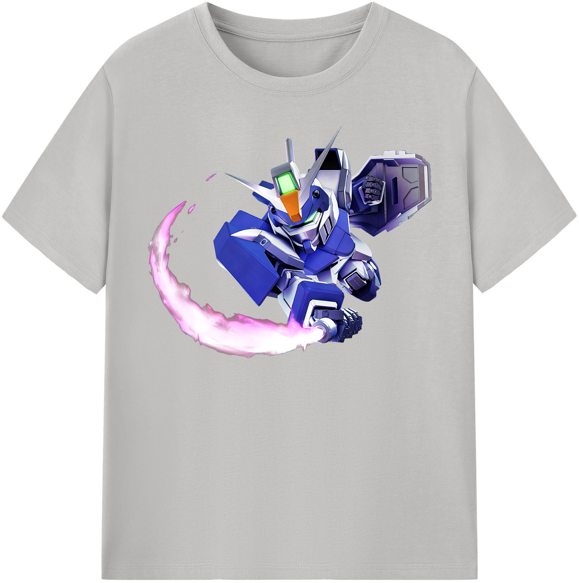 （画像用） 機動戦士ガンダム Mobile Suit Gundam レディースカジュアルプリントTシャツ（綿100％）