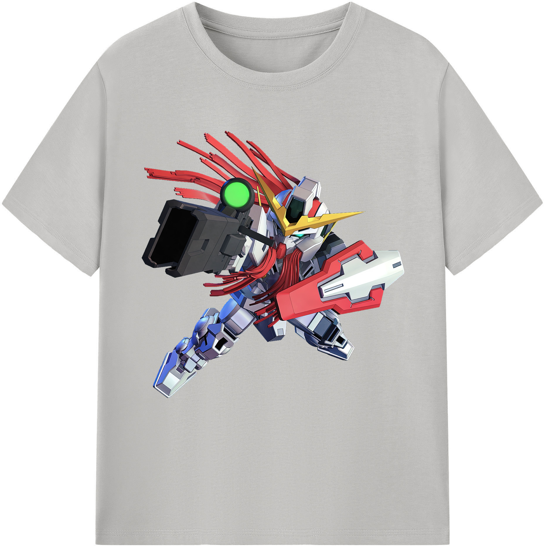 （画像用） 機動戦士ガンダム Mobile Suit Gundam レディースカジュアルプリントTシャツ（綿100％）