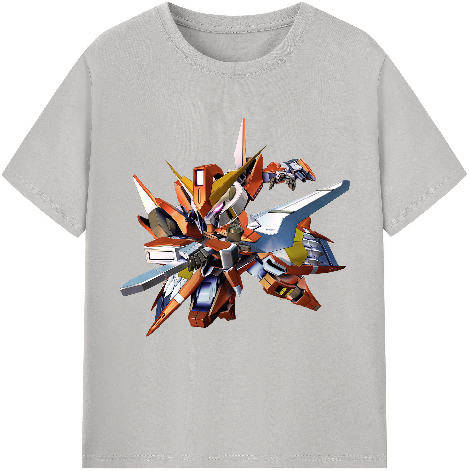 （画像用） 機動戦士ガンダム Mobile Suit Gundam レディースカジュアルプリントTシャツ（綿100％）