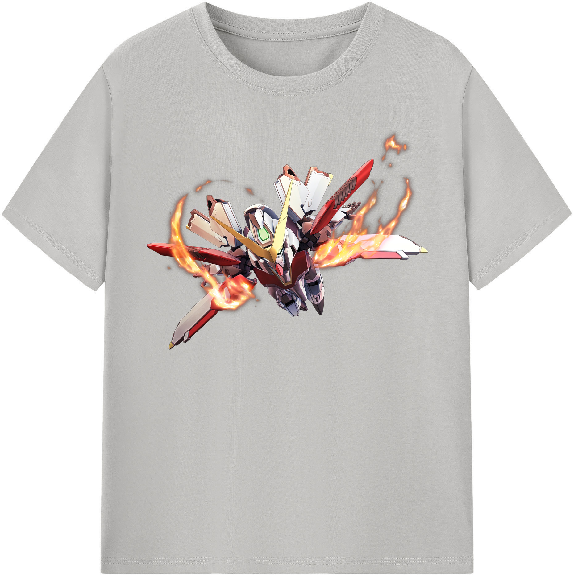 （画像用） 機動戦士ガンダム Mobile Suit Gundam レディースカジュアルプリントTシャツ（綿100％）