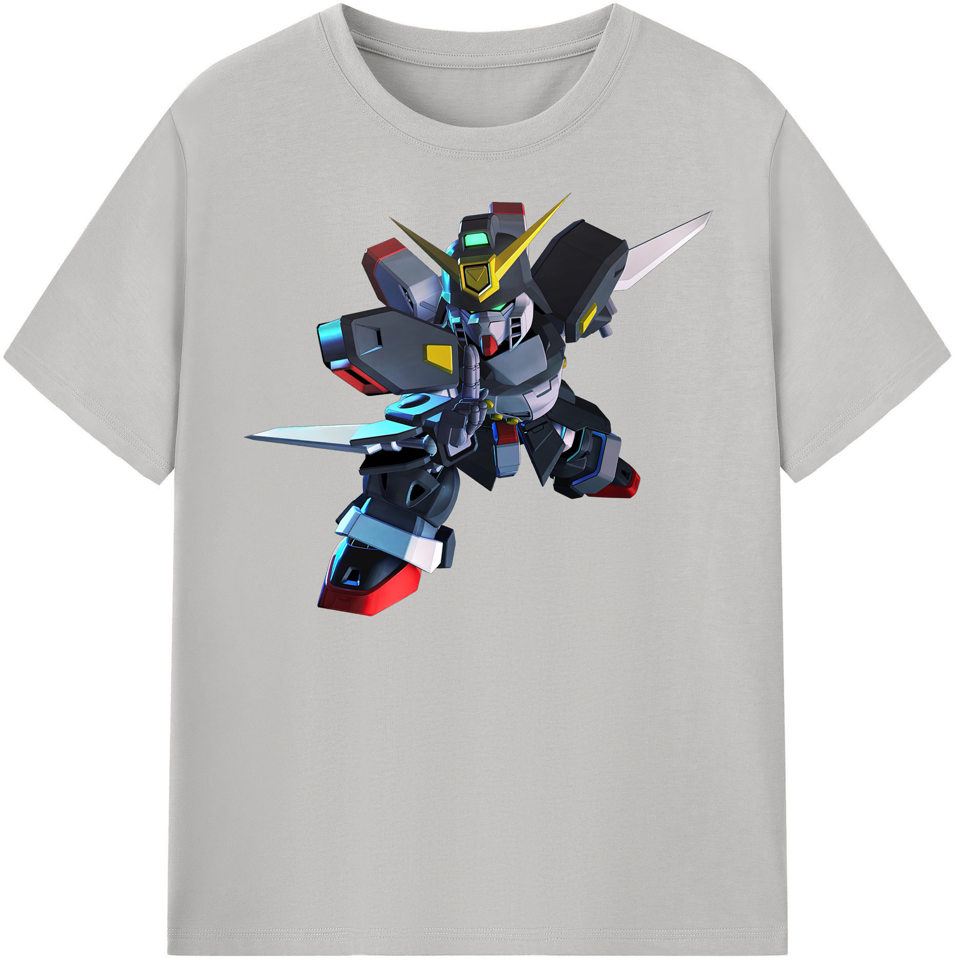 （画像用） 機動戦士ガンダム Mobile Suit Gundam レディースカジュアルプリントTシャツ（綿100％）