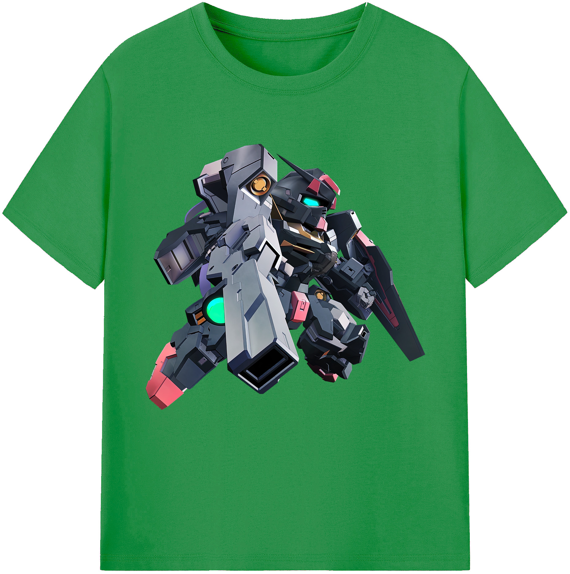 （画像用） 機動戦士ガンダム Mobile Suit Gundam レディースカジュアルプリントTシャツ（綿100％）