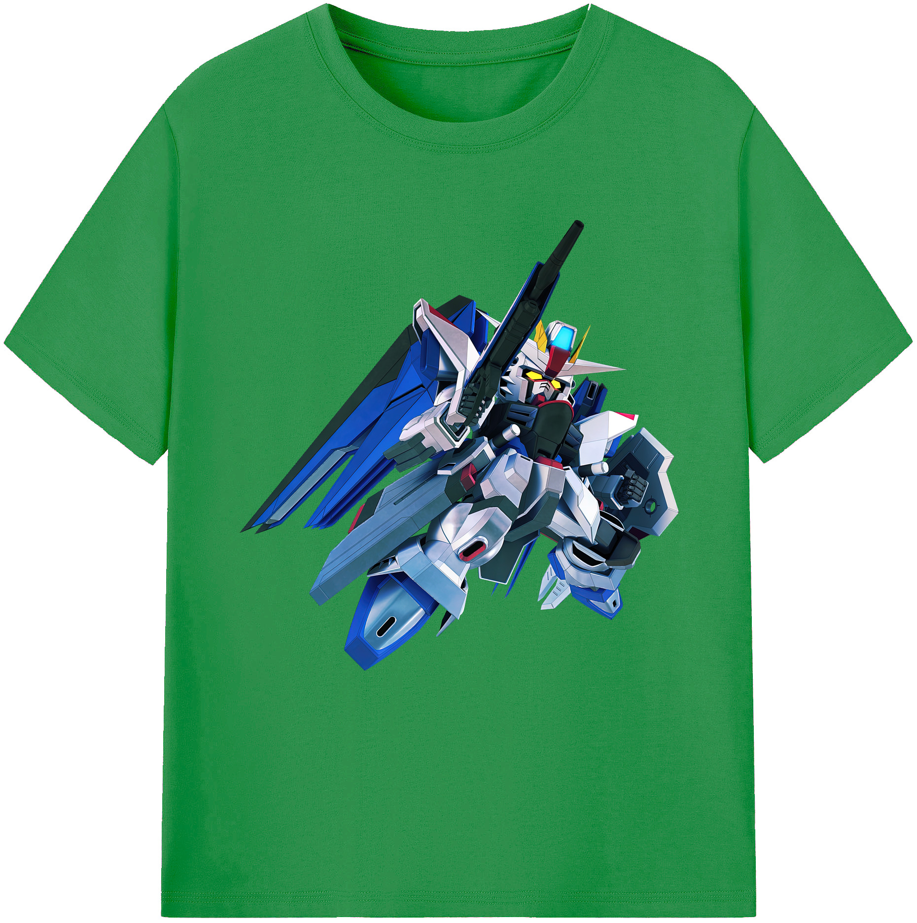 （画像用） 機動戦士ガンダム Mobile Suit Gundam レディースカジュアルプリントTシャツ（綿100％）