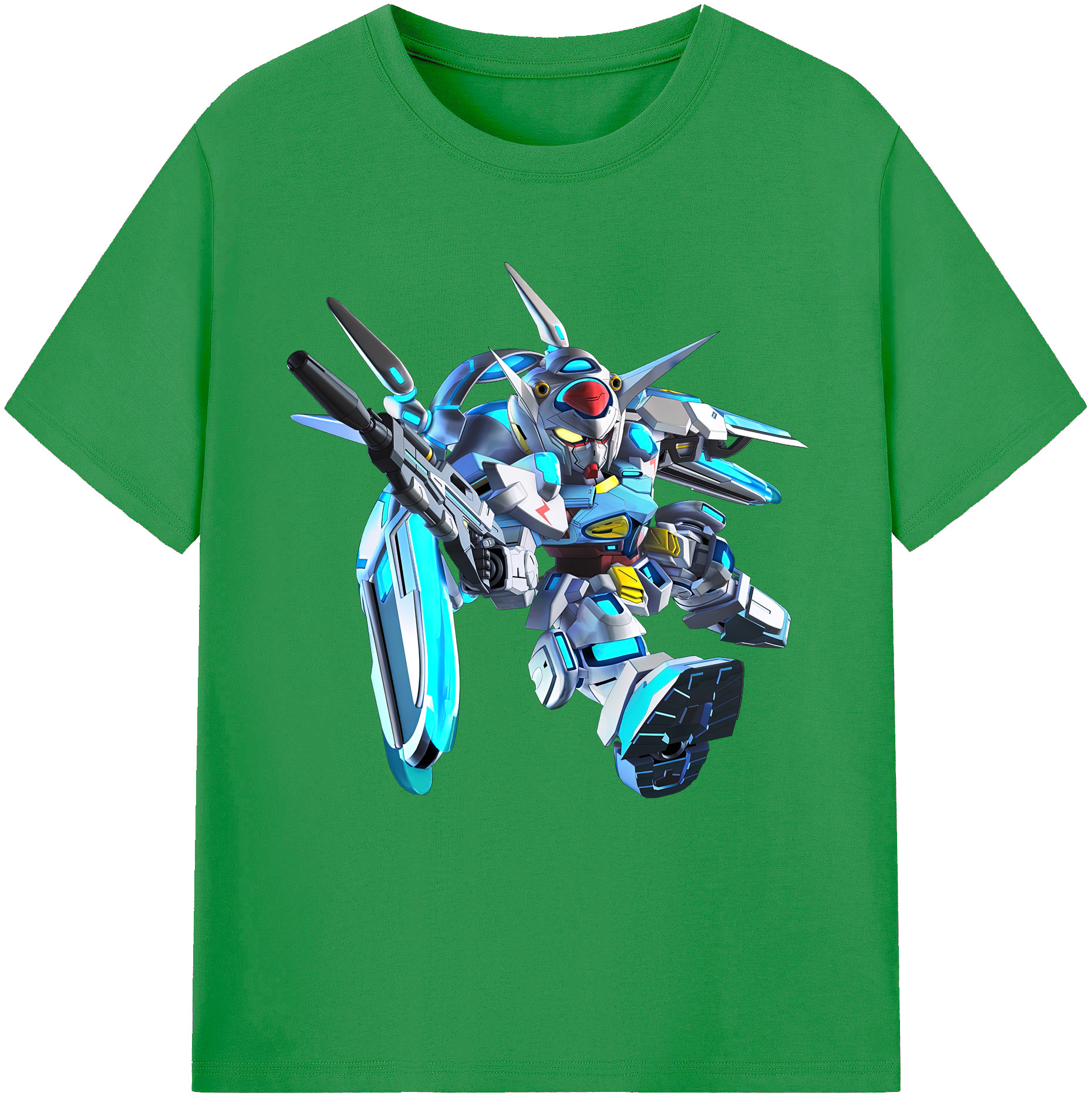 （画像用） 機動戦士ガンダム Mobile Suit Gundam レディースカジュアルプリントTシャツ（綿100％）