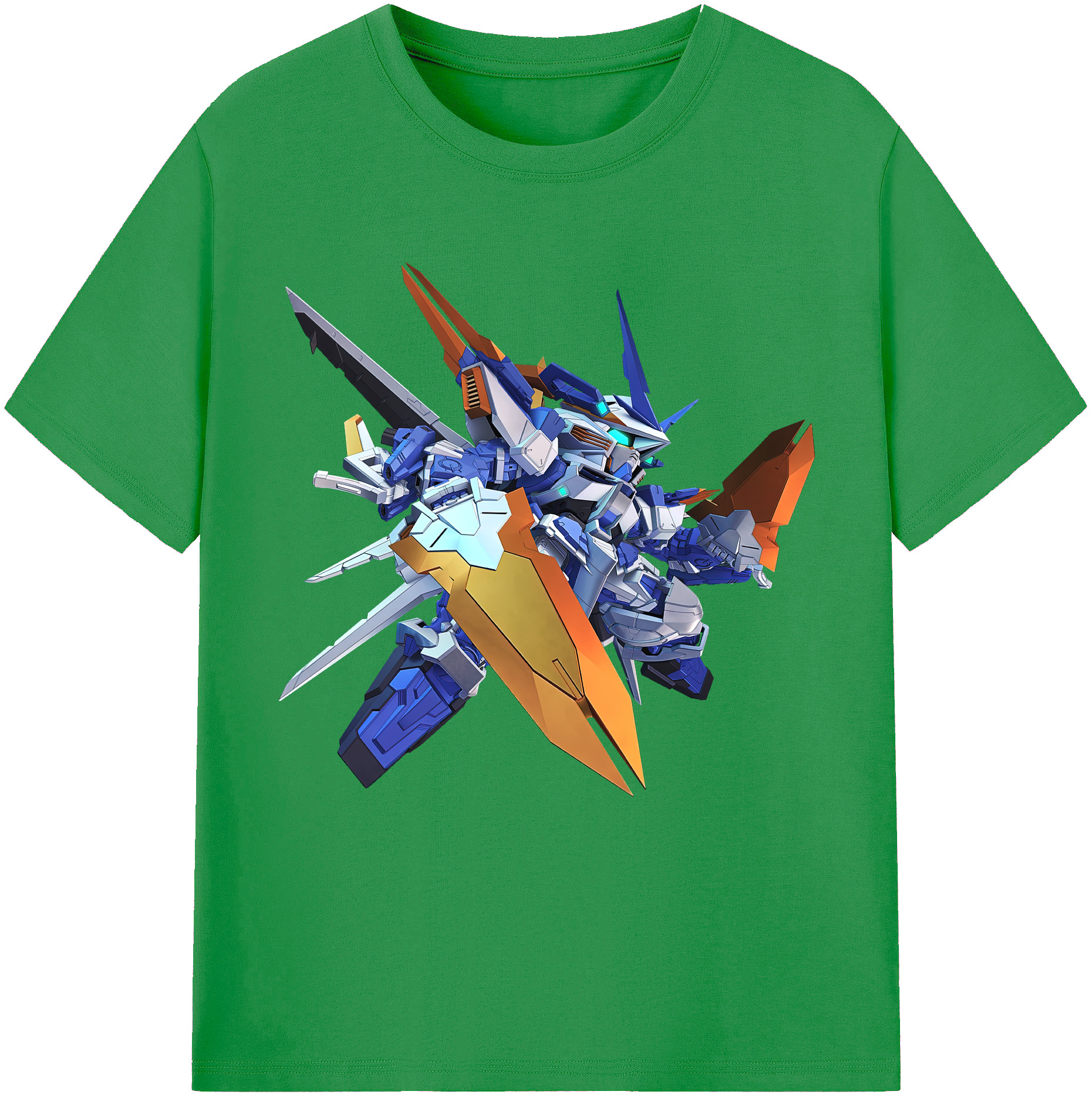 （画像用） 機動戦士ガンダム Mobile Suit Gundam レディースカジュアルプリントTシャツ（綿100％）