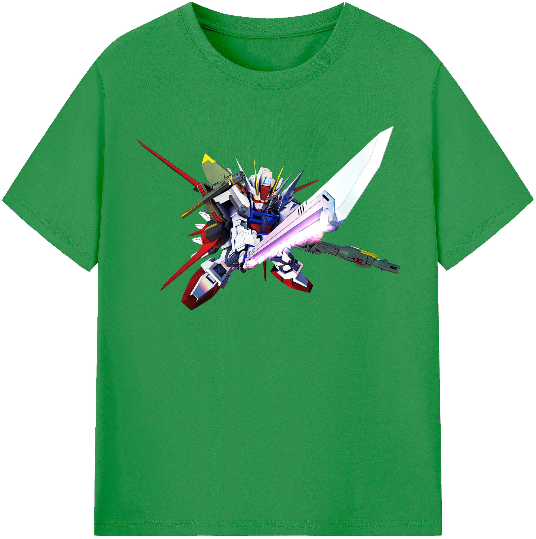 （画像用） 機動戦士ガンダム Mobile Suit Gundam レディースカジュアルプリントTシャツ（綿100％）