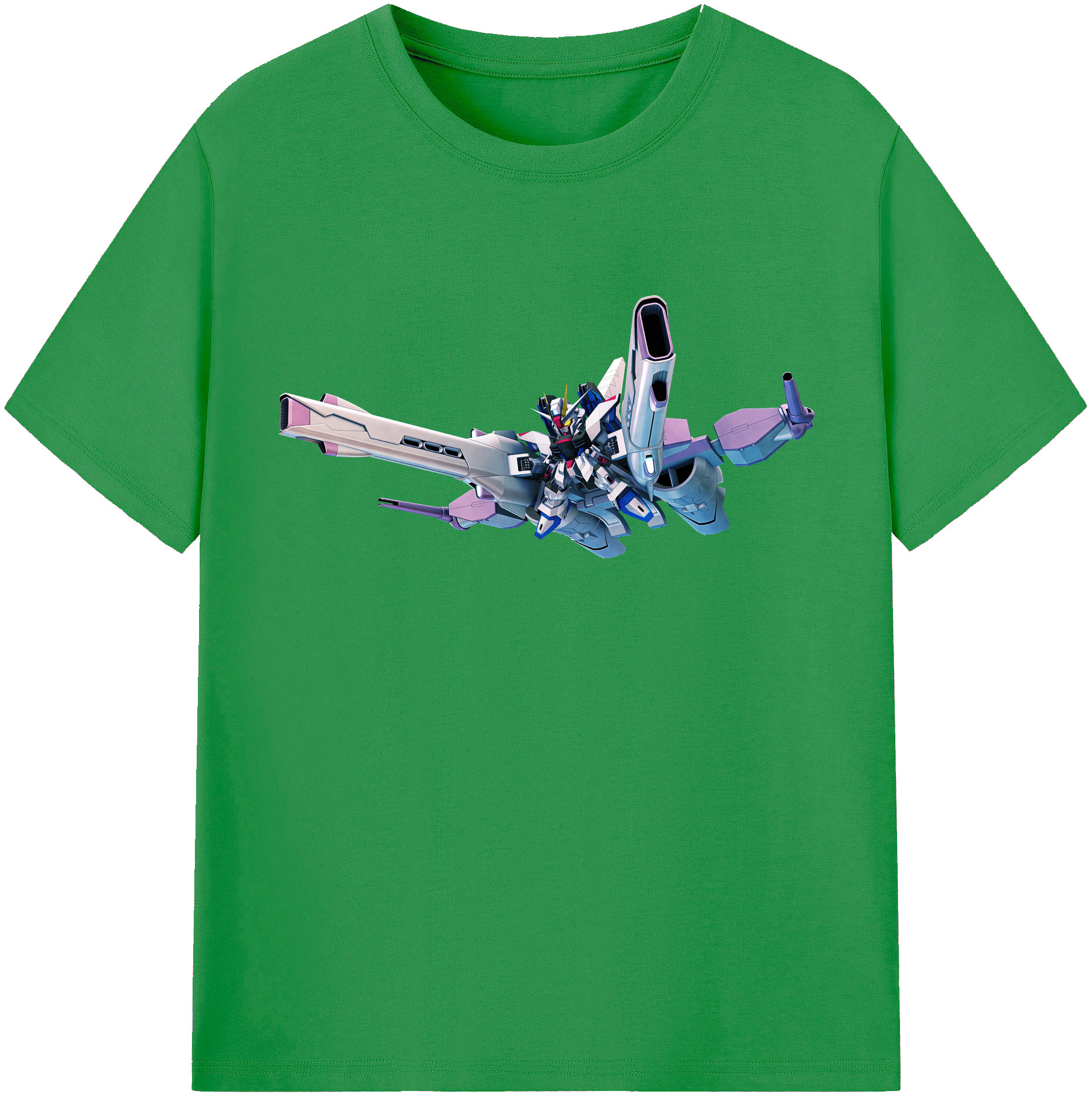 （画像用） 機動戦士ガンダム Mobile Suit Gundam レディースカジュアルプリントTシャツ（綿100％）