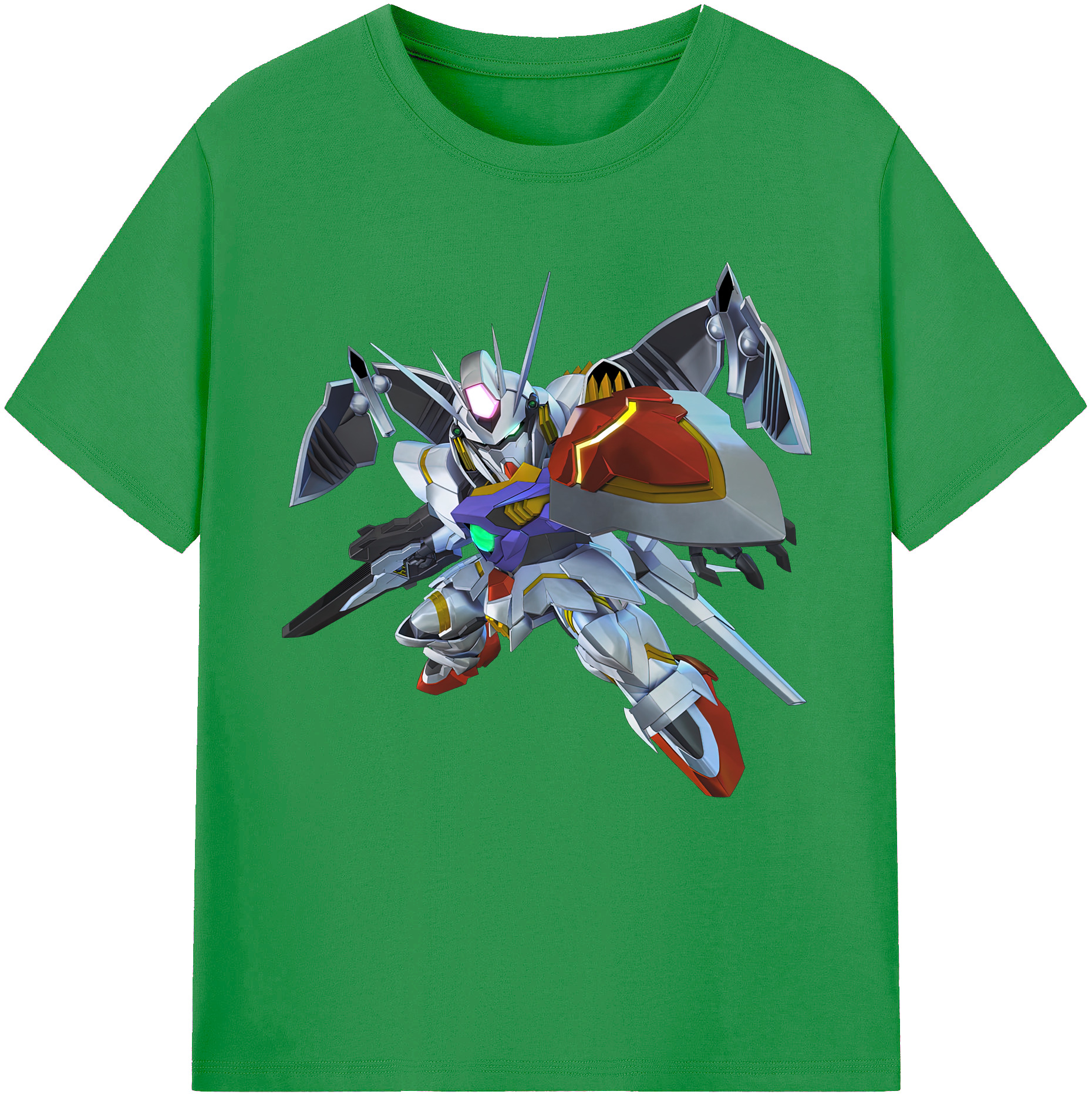 （画像用） 機動戦士ガンダム Mobile Suit Gundam レディースカジュアルプリントTシャツ（綿100％）