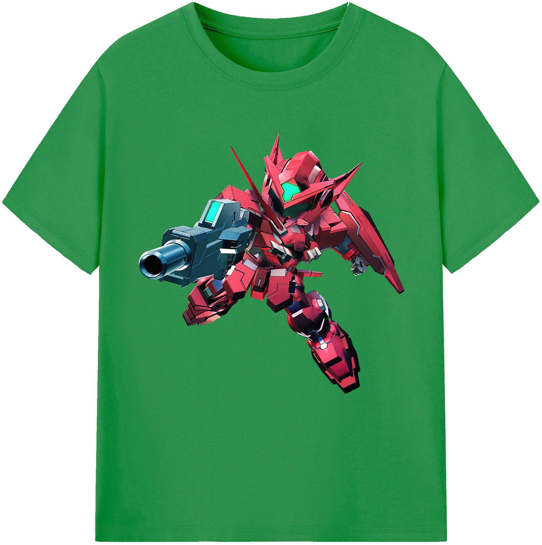 （画像用） 機動戦士ガンダム Mobile Suit Gundam レディースカジュアルプリントTシャツ（綿100％）